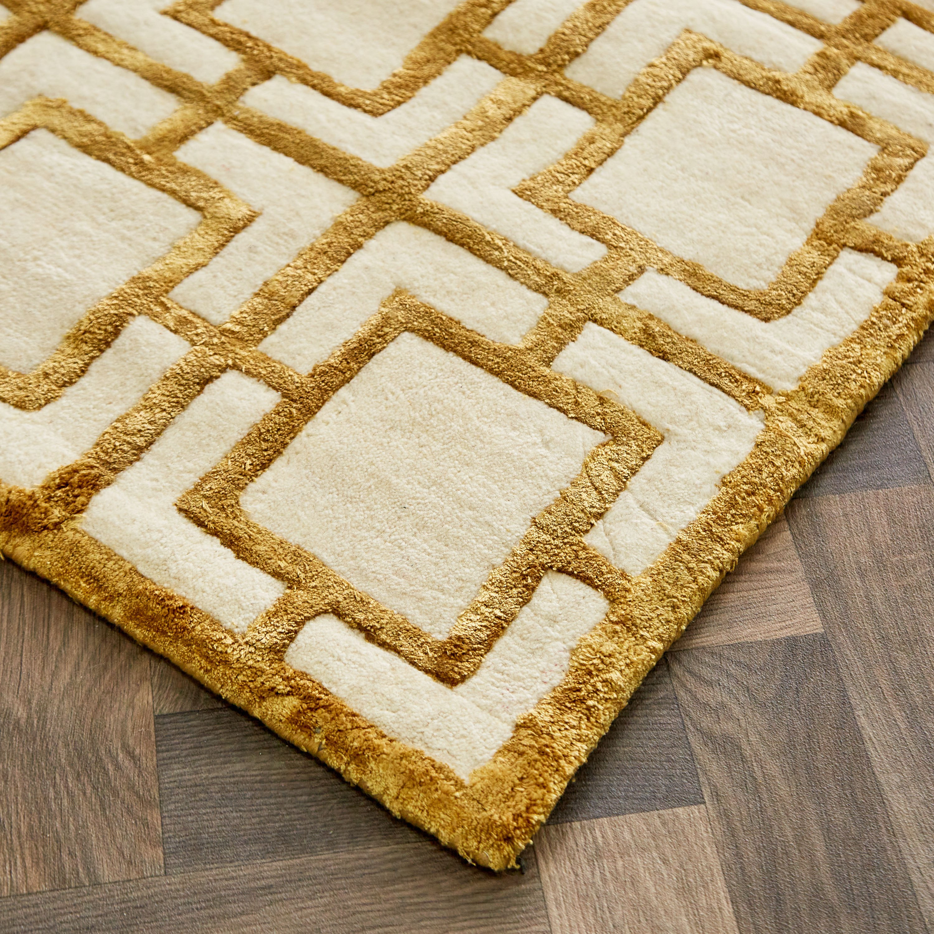 سجادة معنقدة يدويًا من صوف الفسكوز من جيو - 160x230 سم-hbxdecorandfurnishings-floorcoverings-rugs-image-2