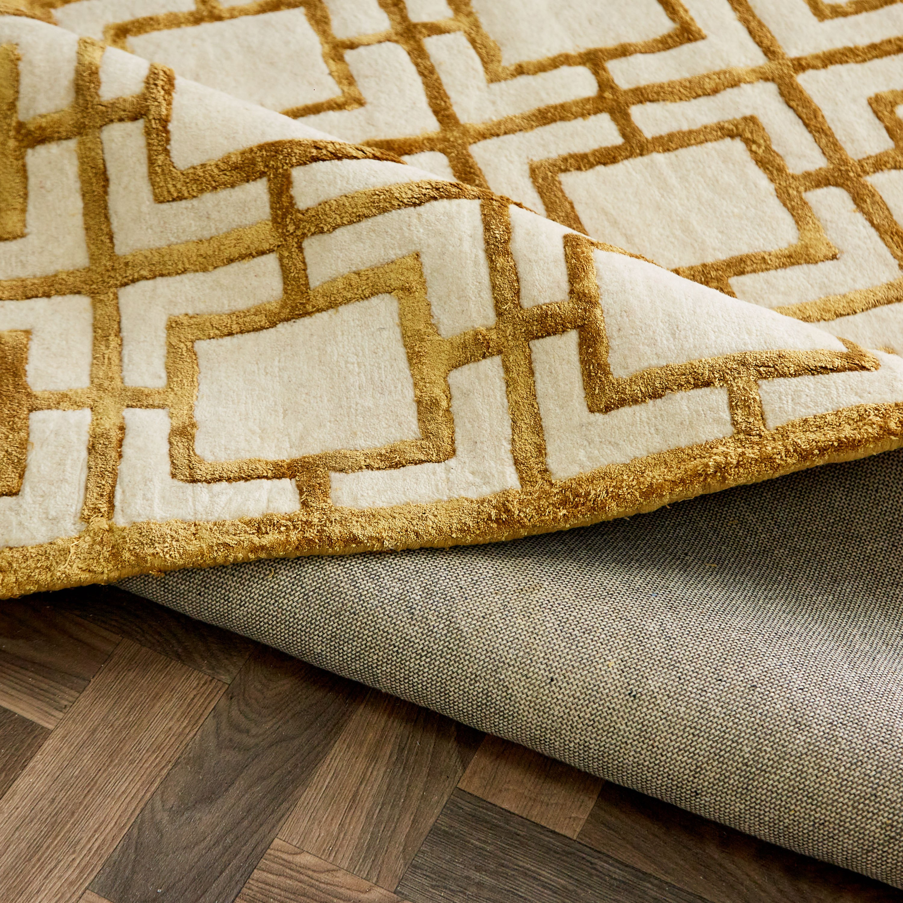 سجادة معنقدة يدويًا من صوف الفسكوز من جيو - 160x230 سم-hbxdecorandfurnishings-floorcoverings-rugs-image-3
