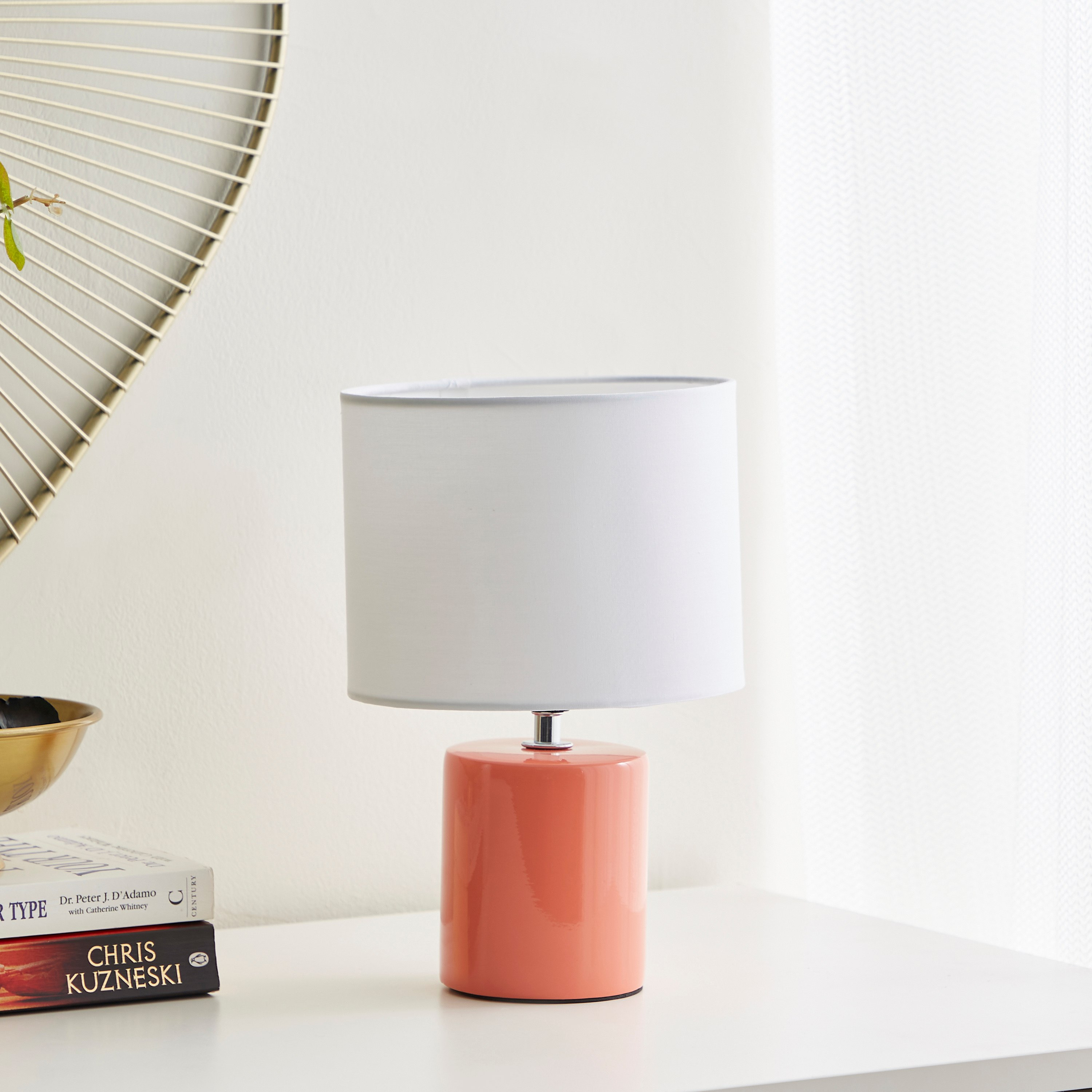 مصباح طاولة سيراميك من لوميير - 18x18x28 سم-hbxlivingroom-lighting-tablelamps-image-1