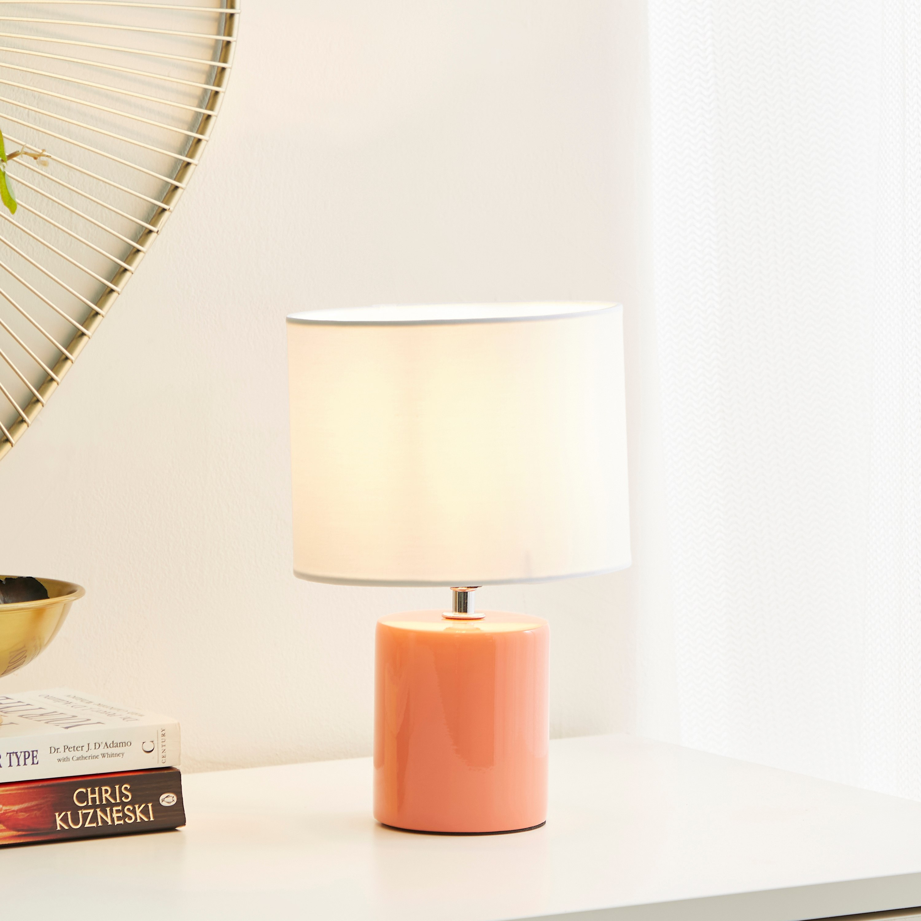 مصباح طاولة سيراميك من لوميير - 18x18x28 سم-hbxlivingroom-lighting-tablelamps-image-2
