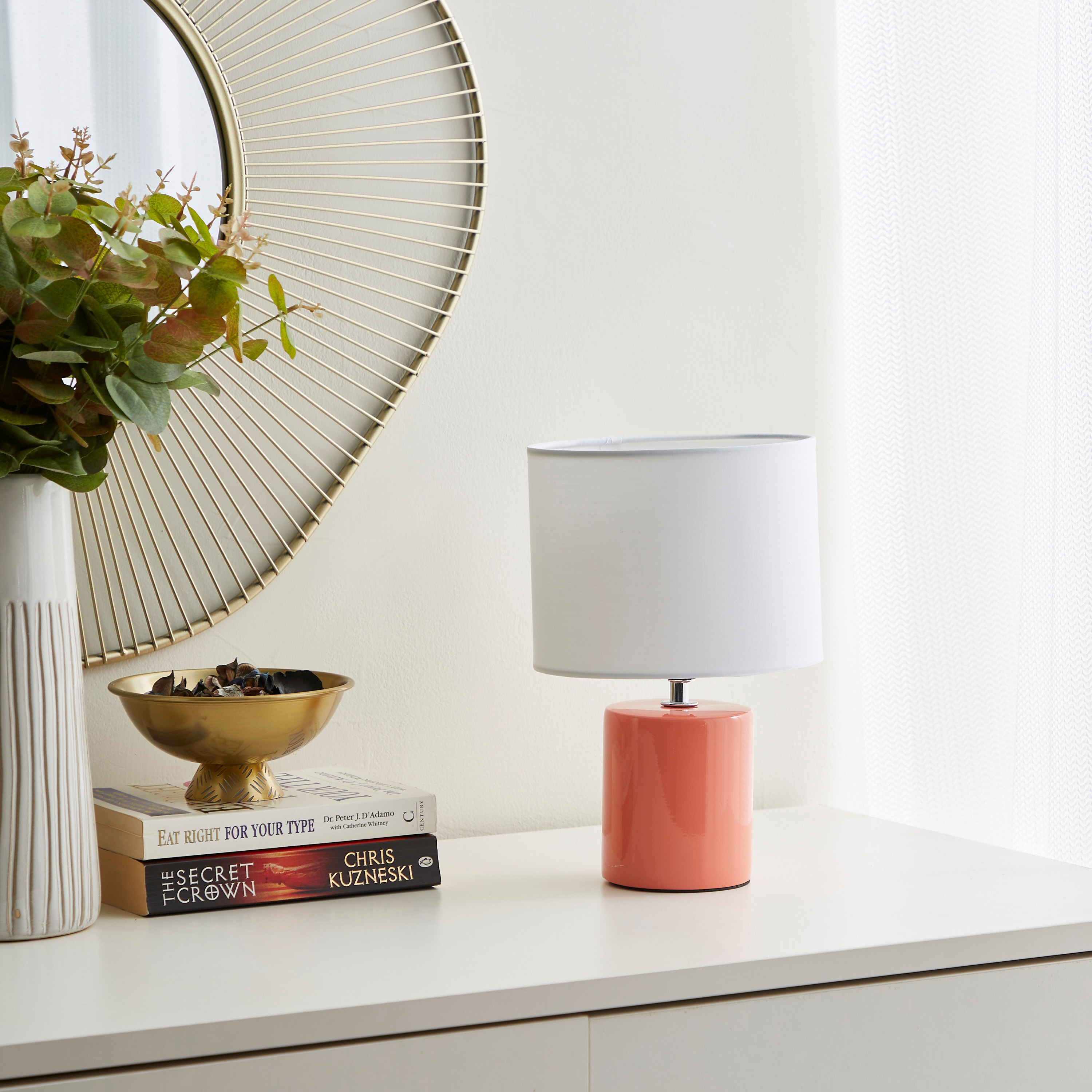 مصباح طاولة سيراميك من لوميير - 18x18x28 سم-hbxlivingroom-lighting-tablelamps-image-4