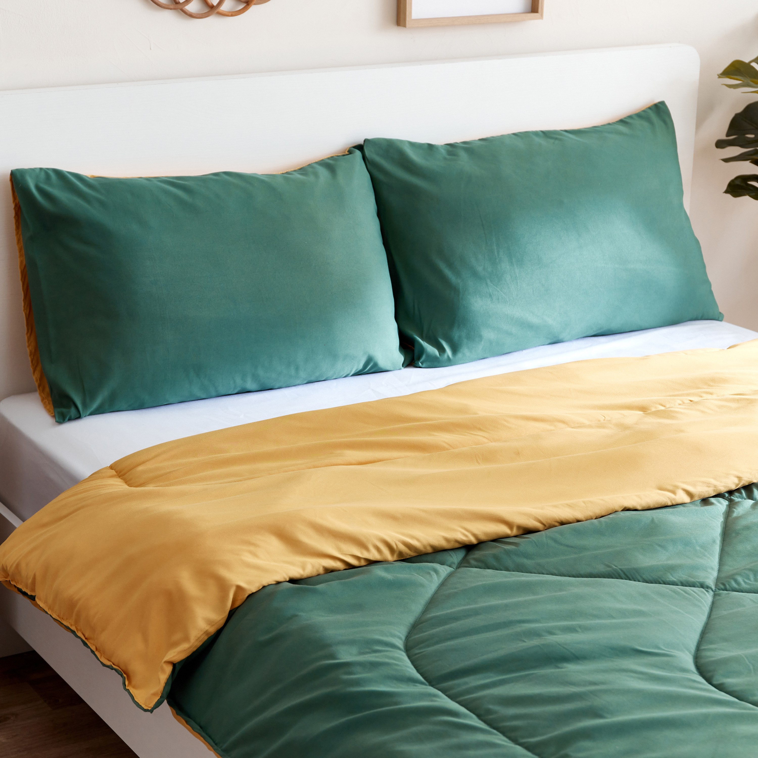 طقم لحاف كوين من الألياف الدقيقة يستخدم على الوجهين 3 قطع من ديربي - 230x200 سم-hbxhomeware-hbxdecorandfurnishings-image-3