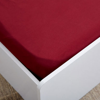 Derby Solid Microfibre Single Fitted Sheet - 90x190+20 cms