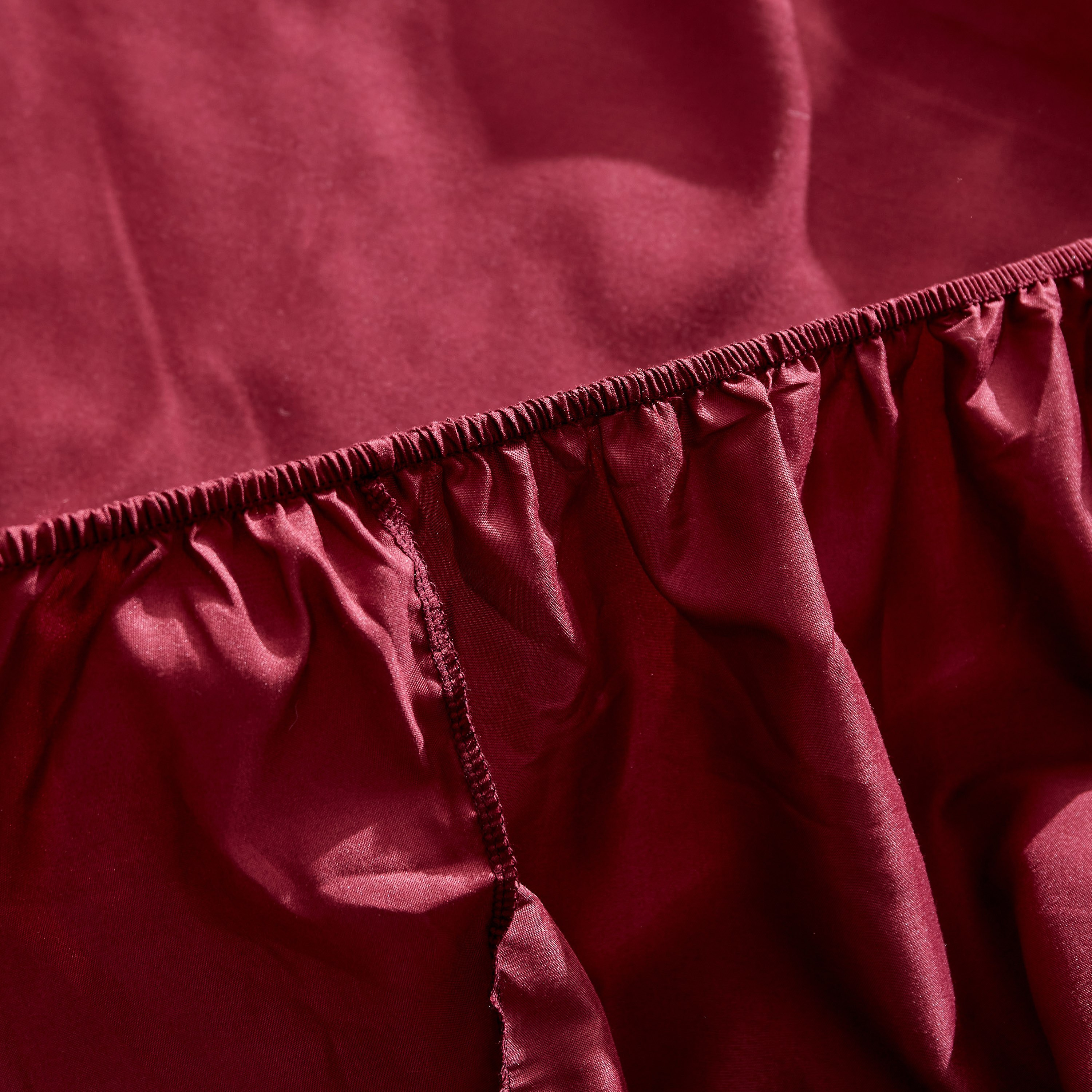 Derby Solid King Microfibre Fitted Sheet - 180x200+25 cm-hbxhomeware-hbxbedroom-image-5