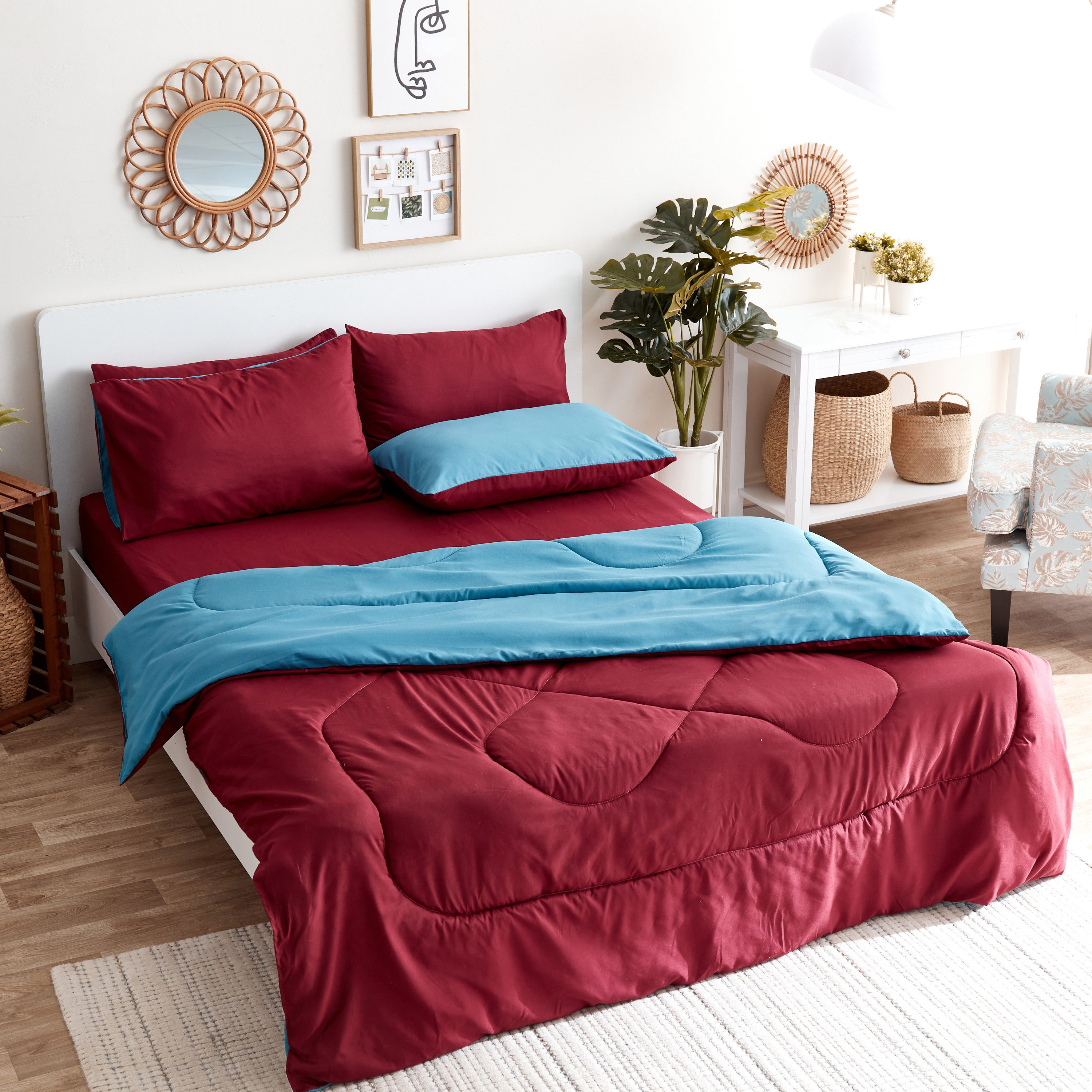Derby Solid King Microfibre Fitted Sheet - 180x200+25 cm-hbxhomeware-hbxbedroom-image-6