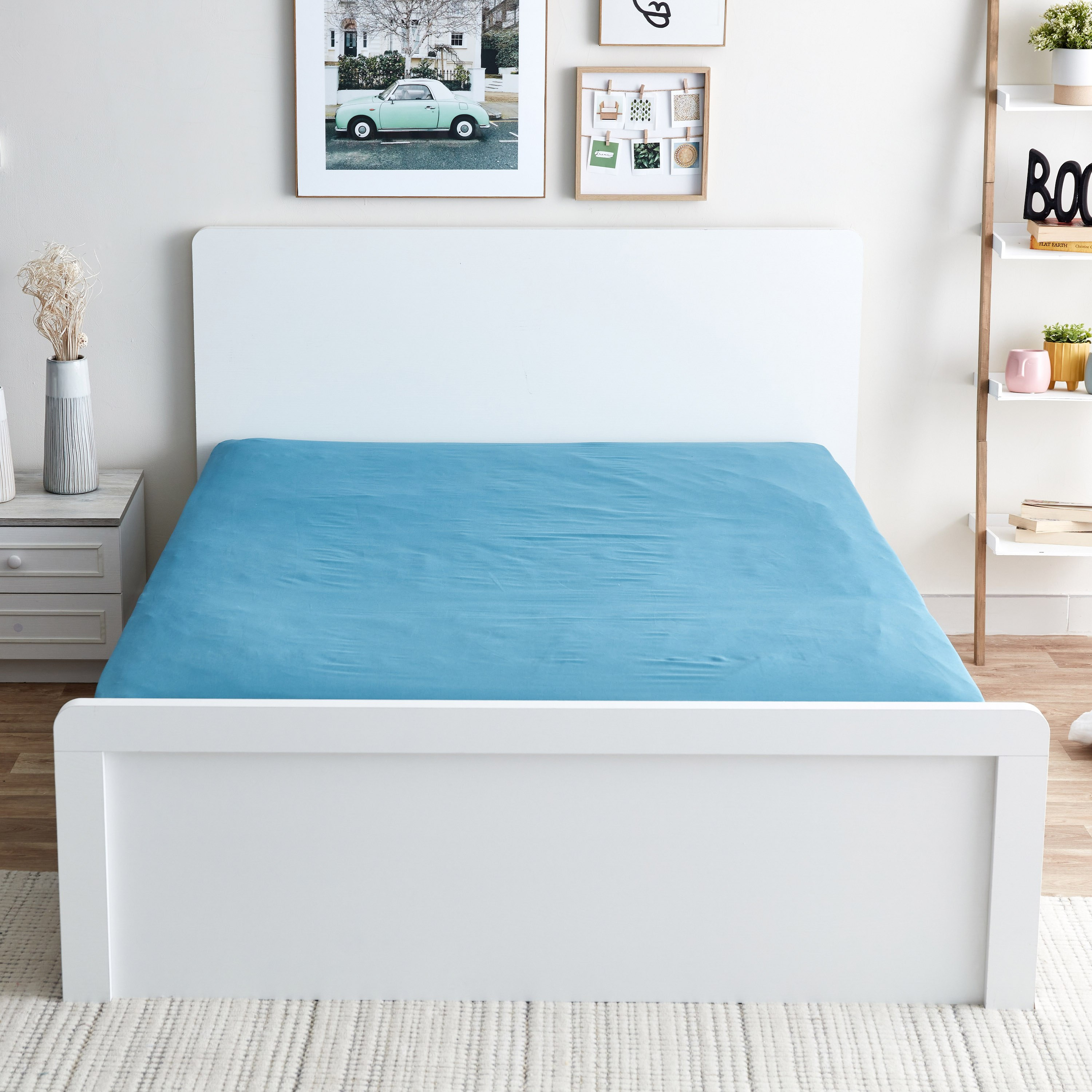 Derby Solid King Microfiber Fitted Sheet - 180x200+25 cm-hbxhomeware-hbxbedroom-image-3