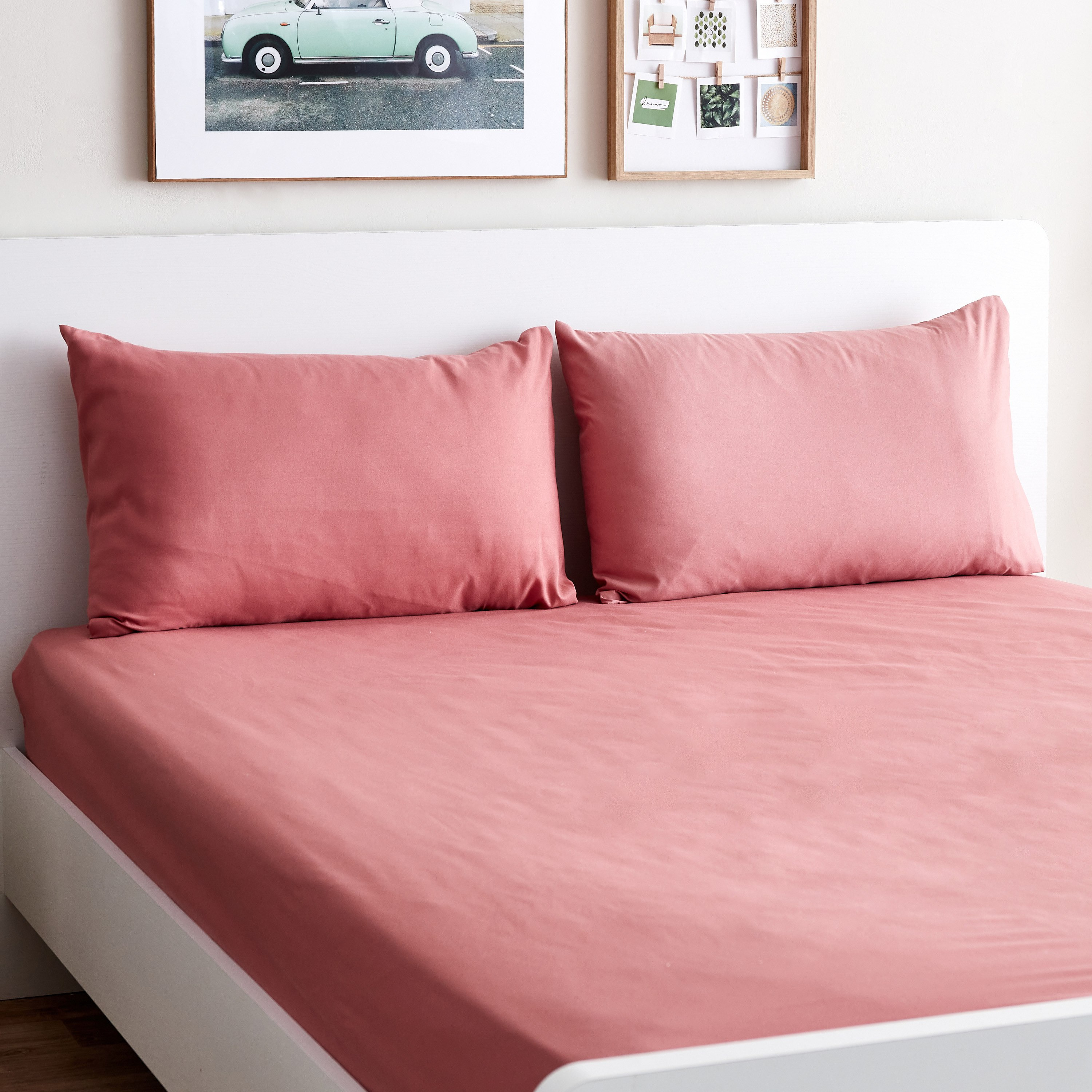 Derby 2-Piece Solid Microfibre Pillowcase Set - 45x70 cm-hbxhomeware-hbxbedroom-image-1
