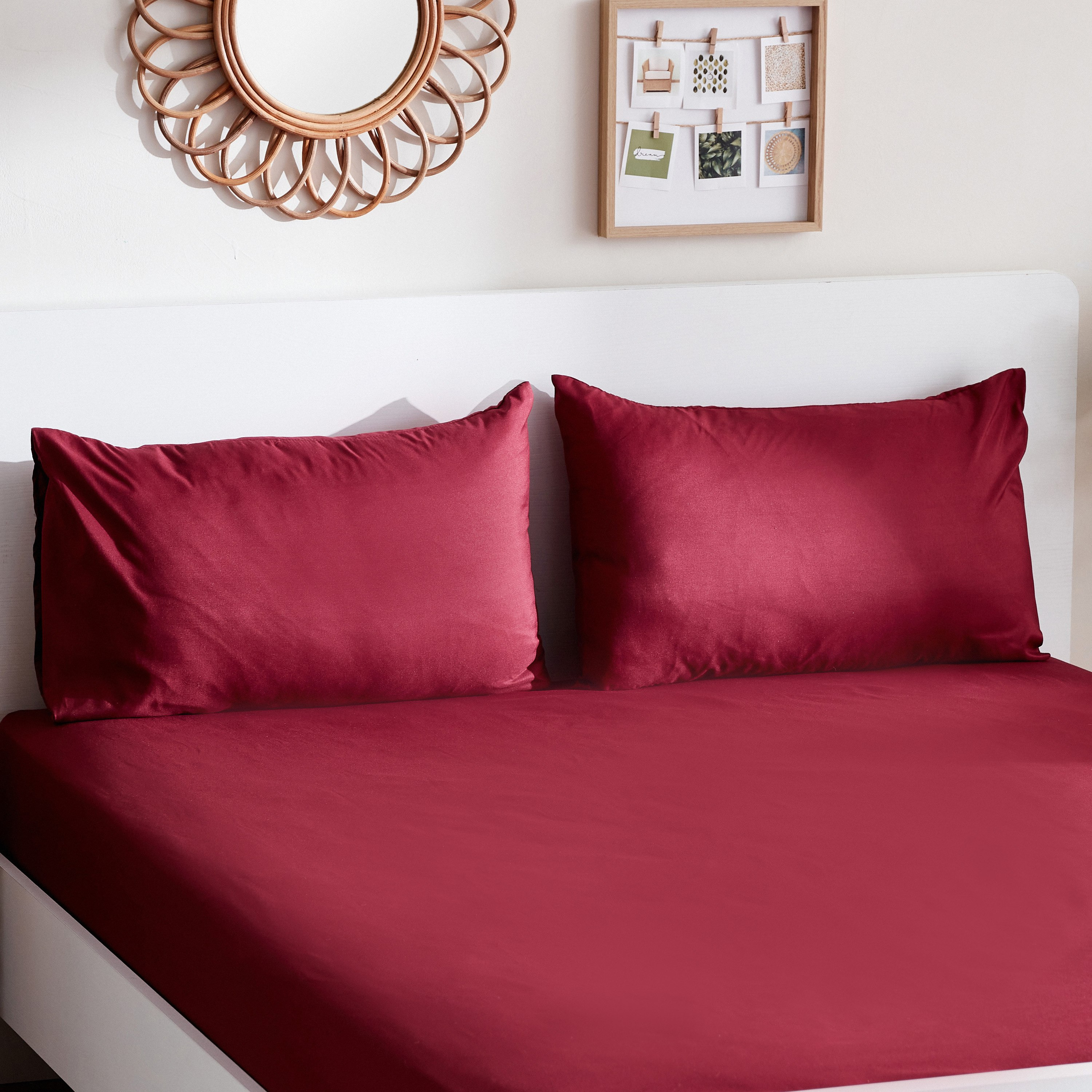 Derby 2-Piece Solid Microfibre Pillowcase Set - 45x70 cm-hbxhomeware-hbxbedroom-image-1