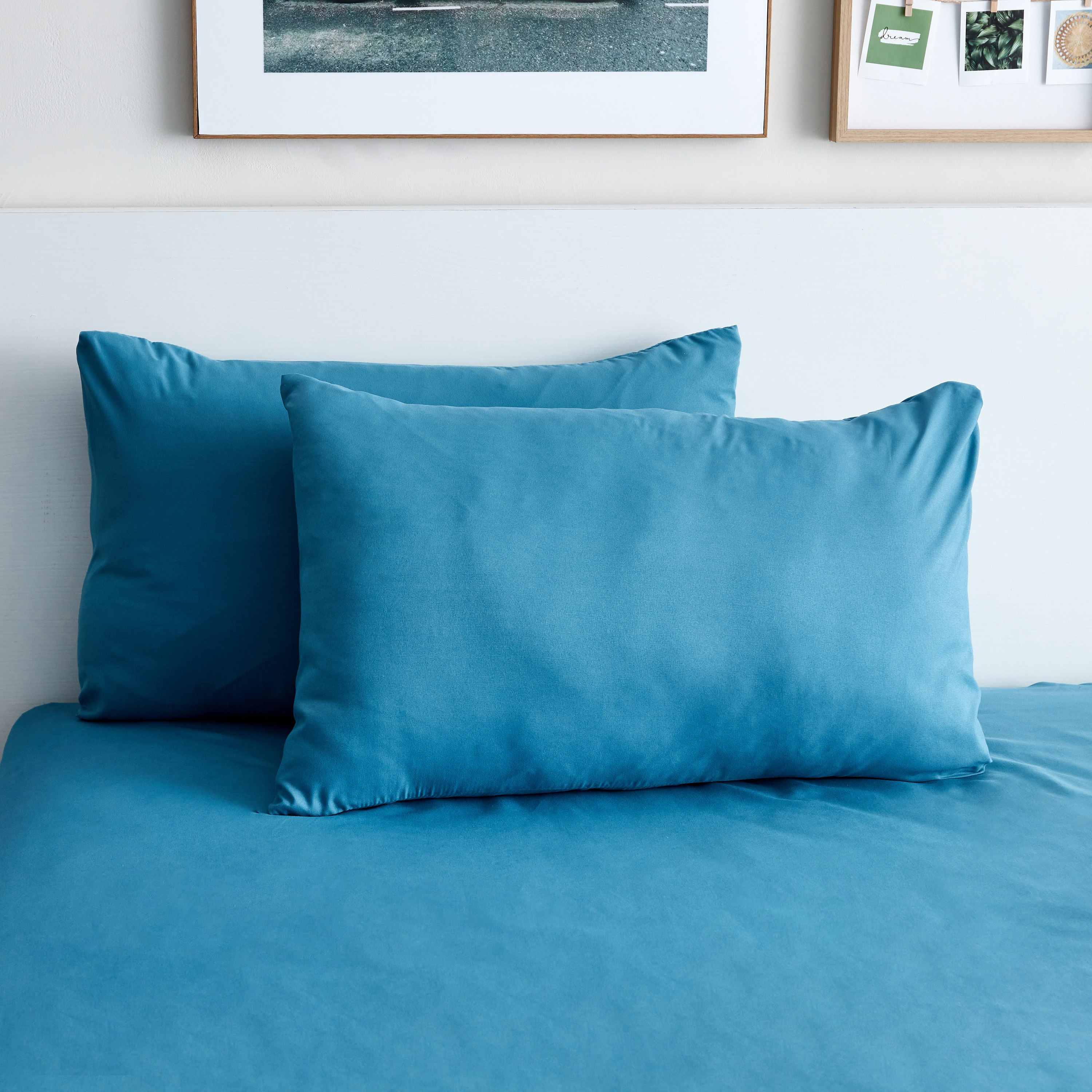 طقم غطاء وسادة ألياف دقيقة سادة من ديربي - 45x75 سم-hbxhomeware-hbxbedroom-image-2