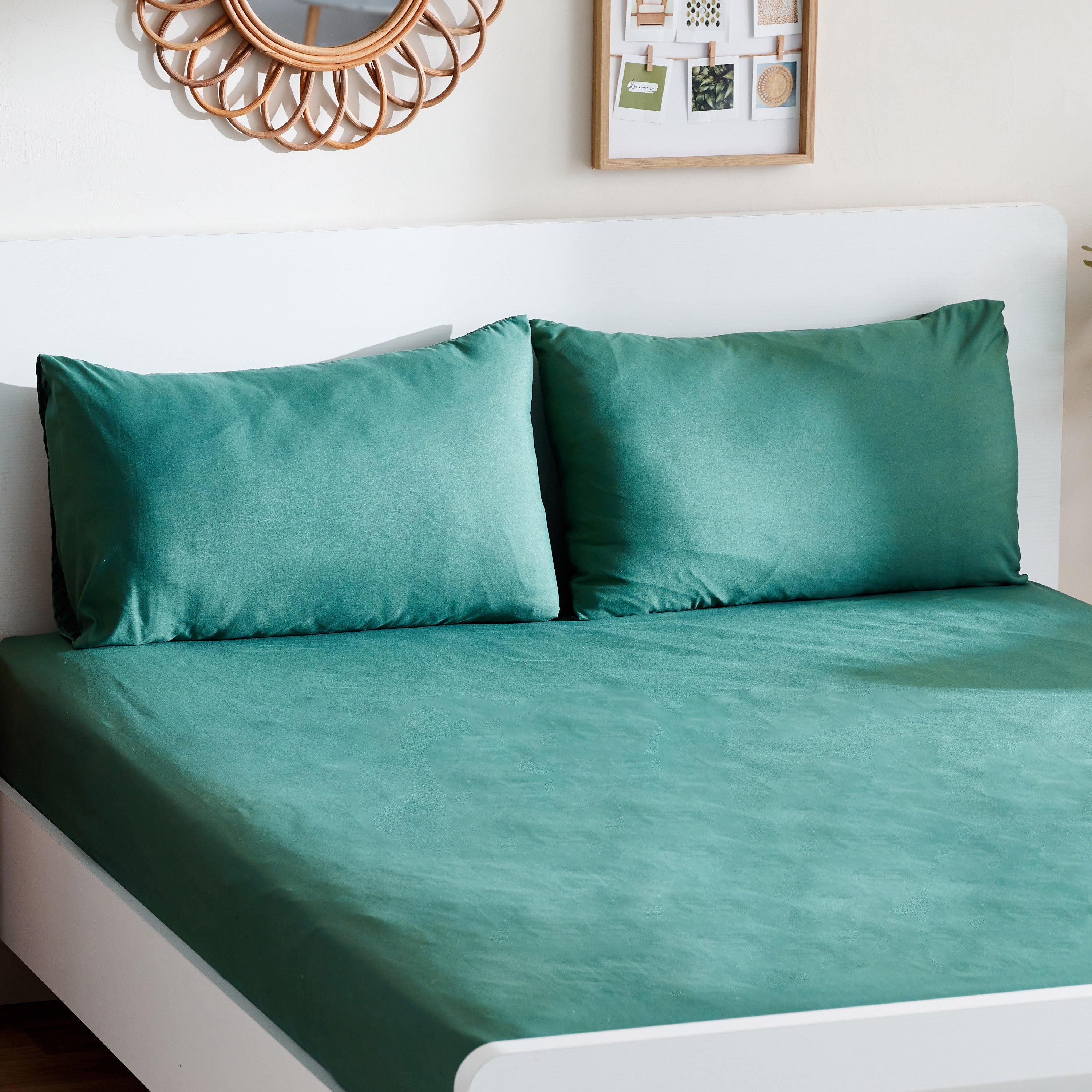 طقم غطاء وسادة ألياف دقيقة سادة من ديربي - 45x75 سم-hbxhomeware-hbxbedroom-image-1