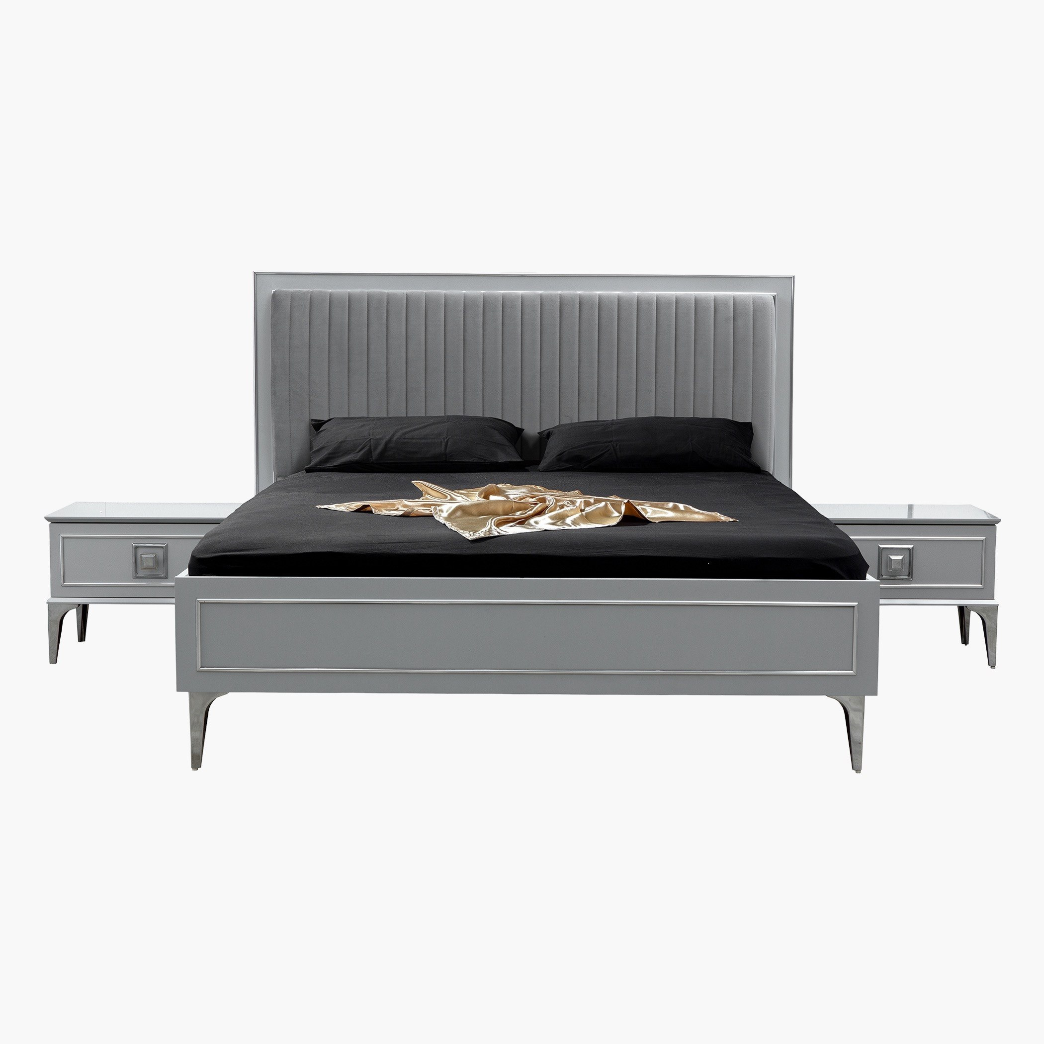 طقم غرفة نوم كينج 6 قطع من إيفلين - 180x200 سم-hbxbedroom-bedsandbedsets-bedroomsets-king-image-6