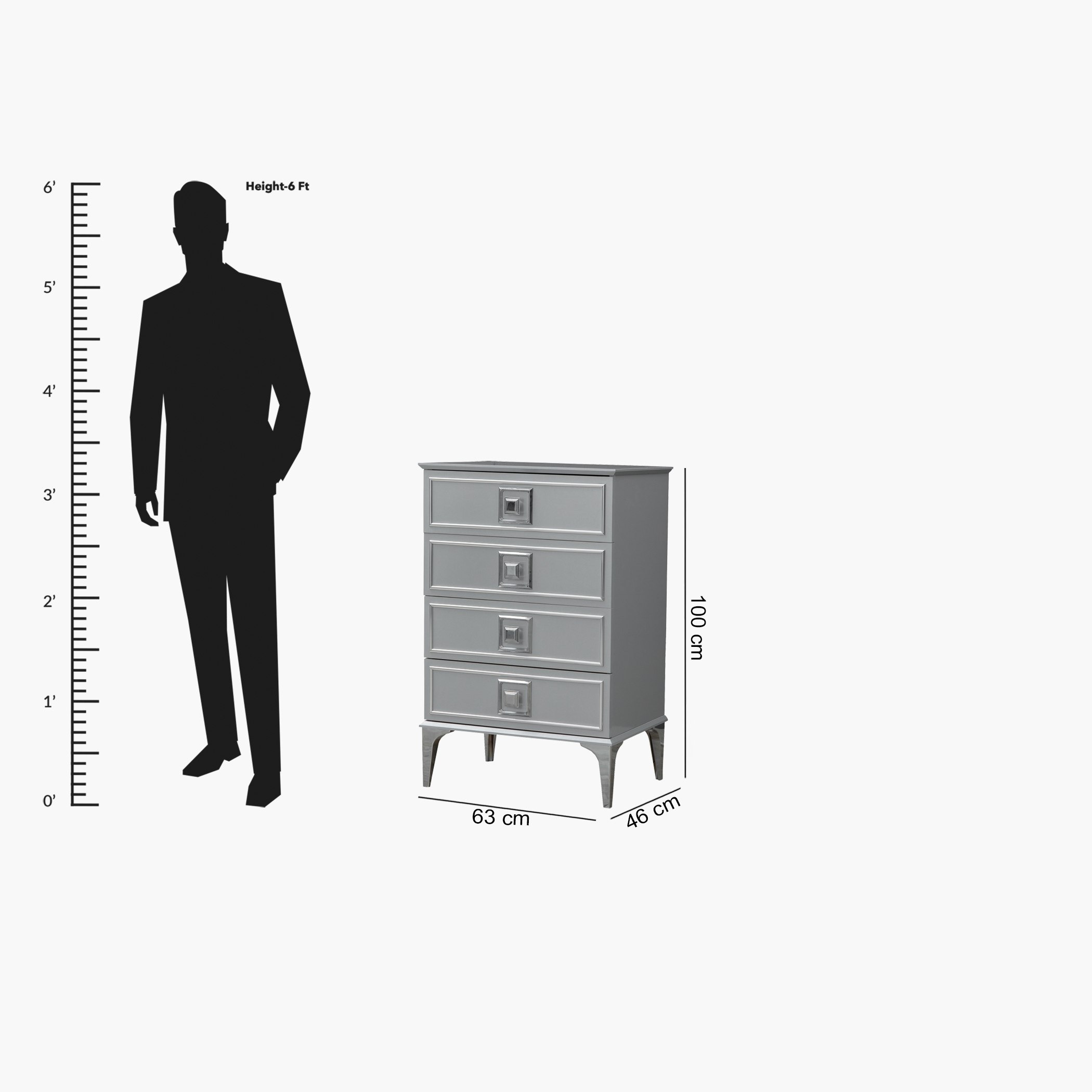 وحدة تخزين بـ4 أدراج من إيفلين-hbxfurniture-dressersandchests-chestofdrawers-image-8