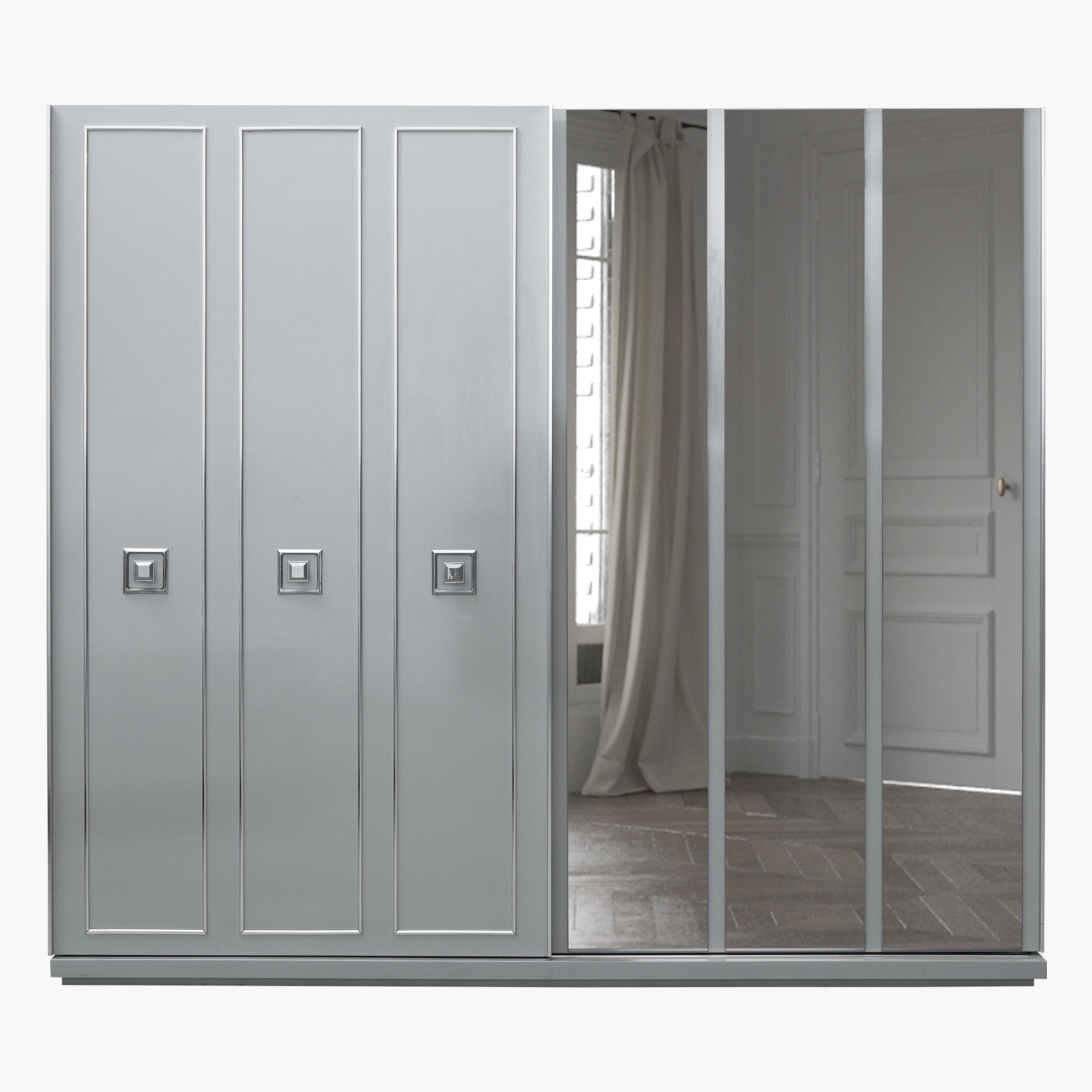 خزانة ملابس بباب انزلاقي و3 مرآة من إيفلين-hbxfurniture-wardrobes-image-2