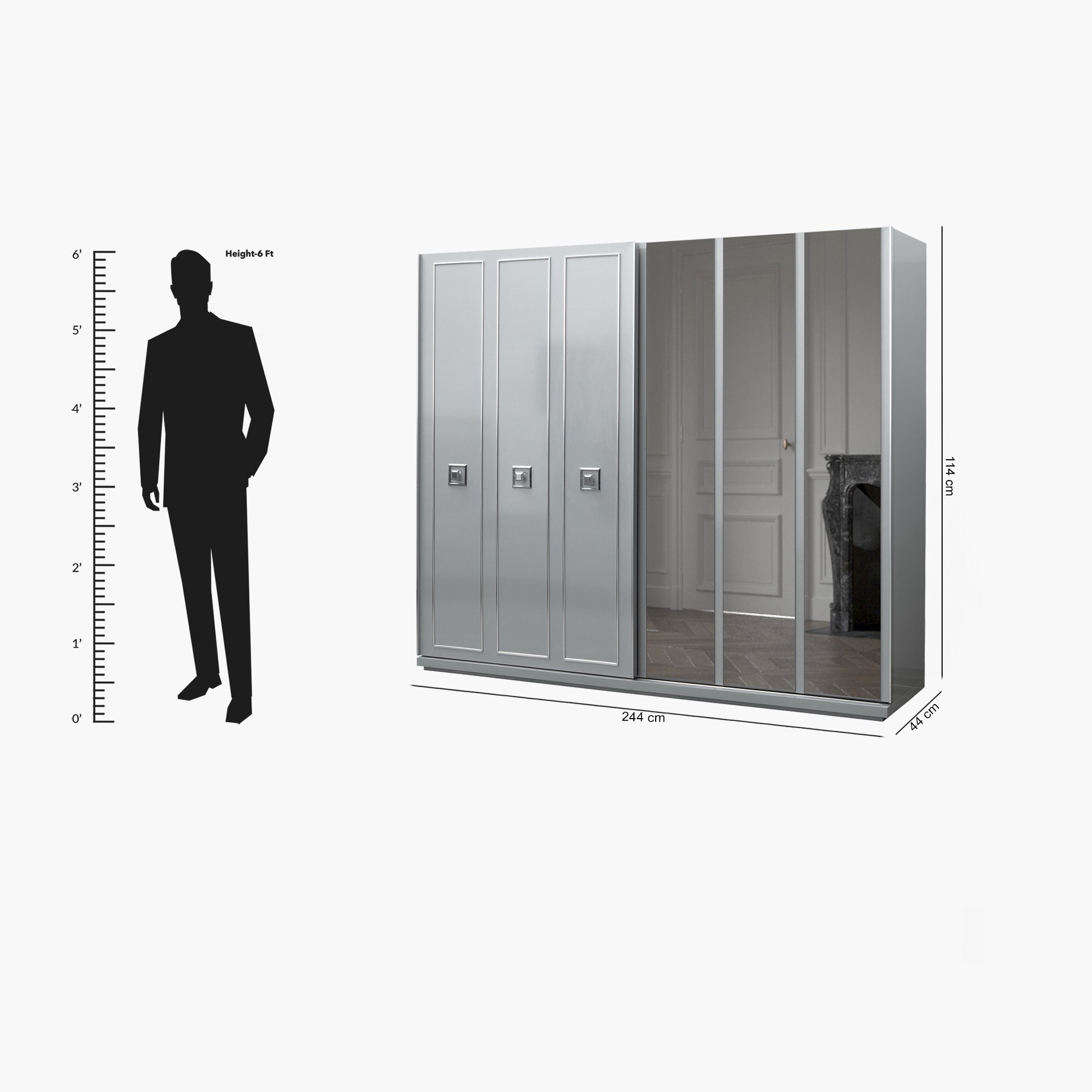 خزانة ملابس بباب انزلاقي و3 مرآة من إيفلين-hbxfurniture-wardrobes-image-8
