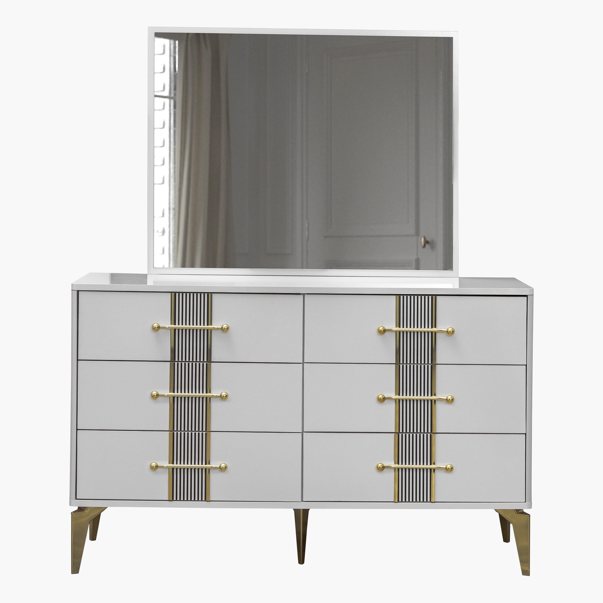 طقم غرفة نوم كينج 5 قطع من ريجانو - 180x200 سم-hbxbedroom-bedsandbedsets-bedroomsets-king-image-15
