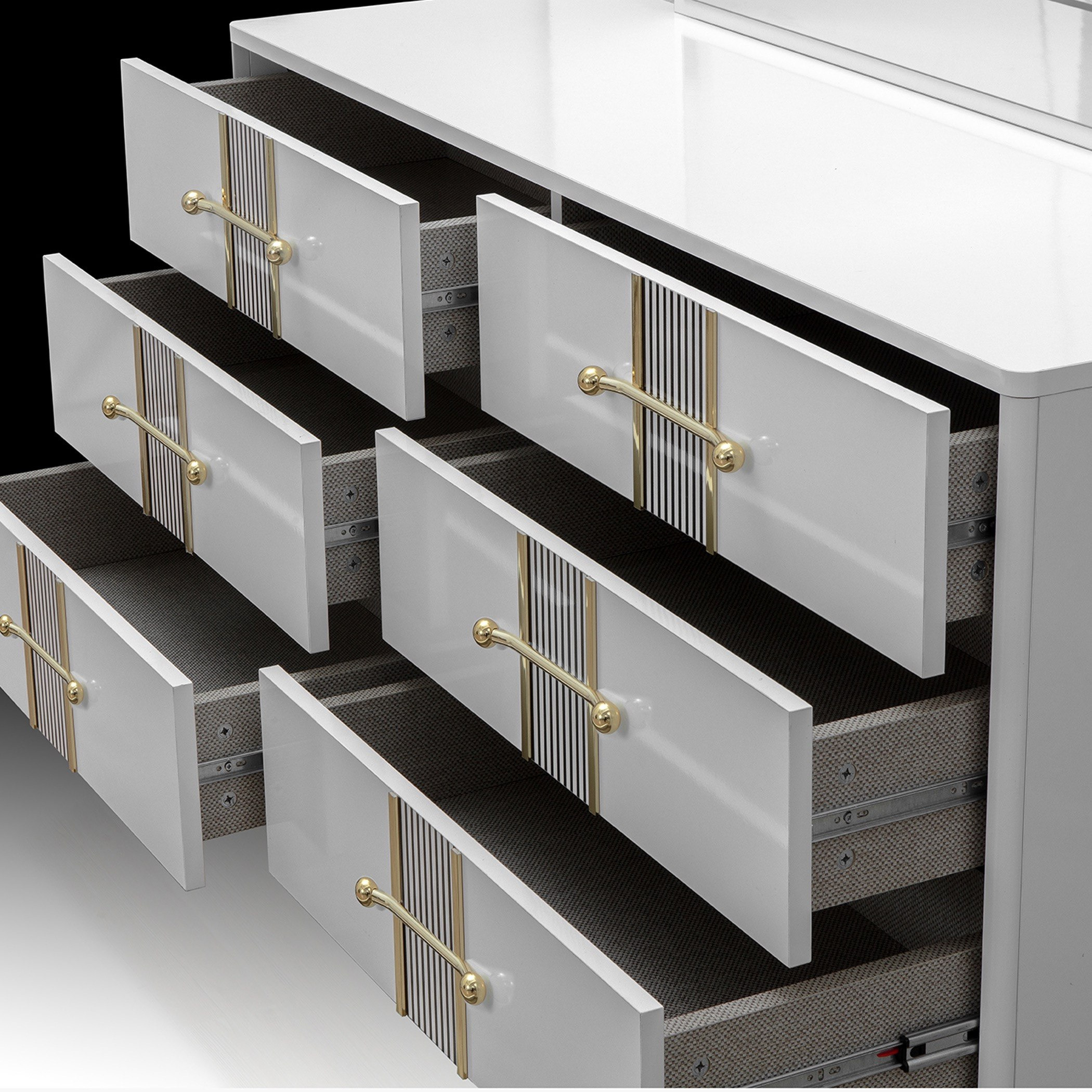 طقم غرفة نوم كينج 5 قطع من ريجانو - 180x200 سم-hbxbedroom-bedsandbedsets-bedroomsets-king-image-16