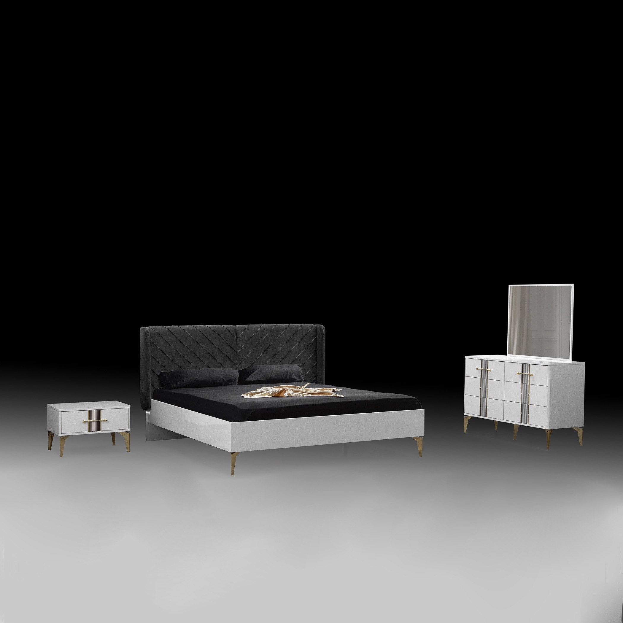 طقم غرفة نوم كينج 5 قطع من ريجانو - 180x200 سم-hbxbedroom-bedsandbedsets-bedroomsets-king-image-5