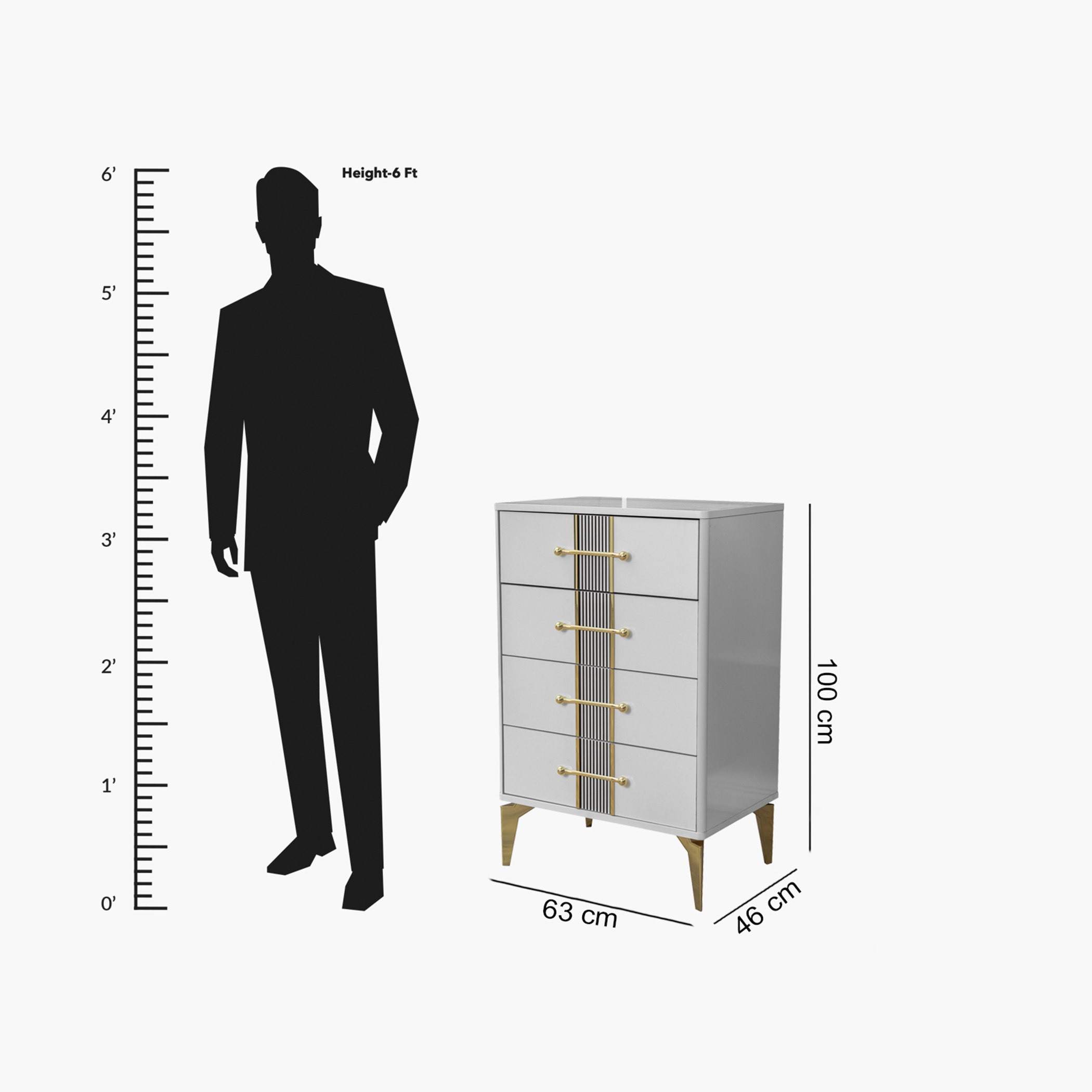 وحدة تخزين بـ4 أدراج من ريجانو-hbxfurniture-dressersandchests-chestofdrawers-image-9