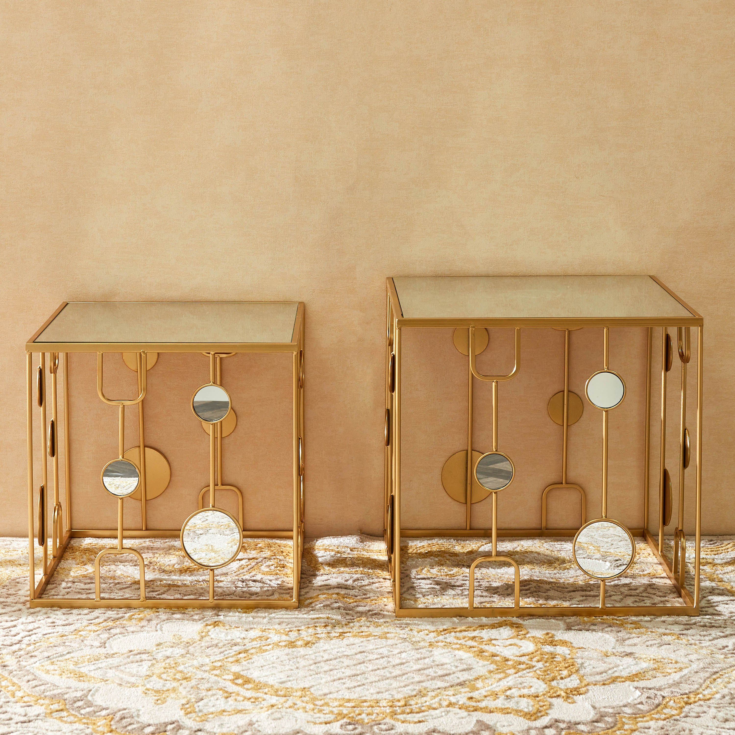 طقم طاولة جانبية مربعة قطعتين من دانبيري-hbxfurniture-livingroom-endtables-image-3