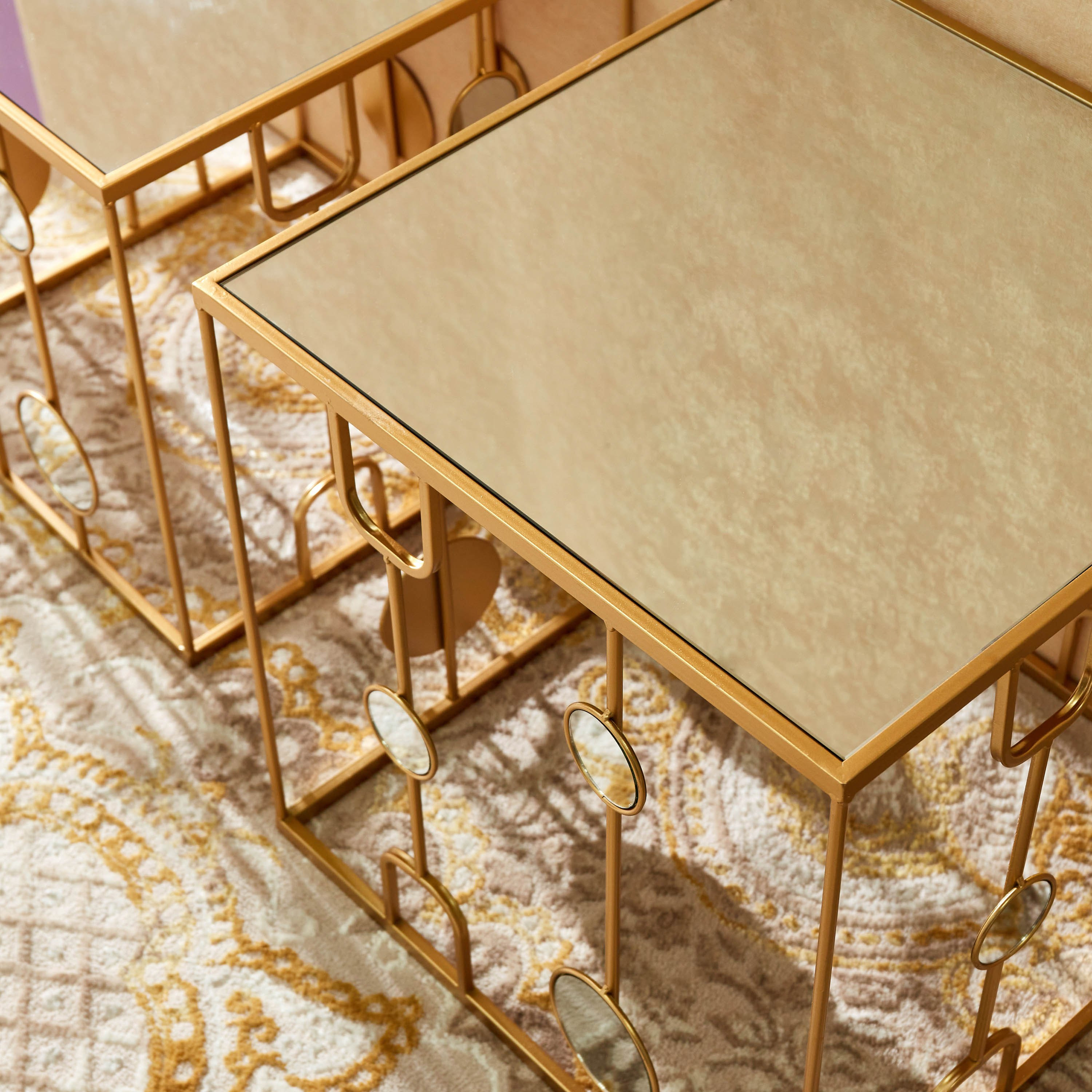طقم طاولة جانبية مربعة قطعتين من دانبيري-hbxfurniture-livingroom-endtables-image-4