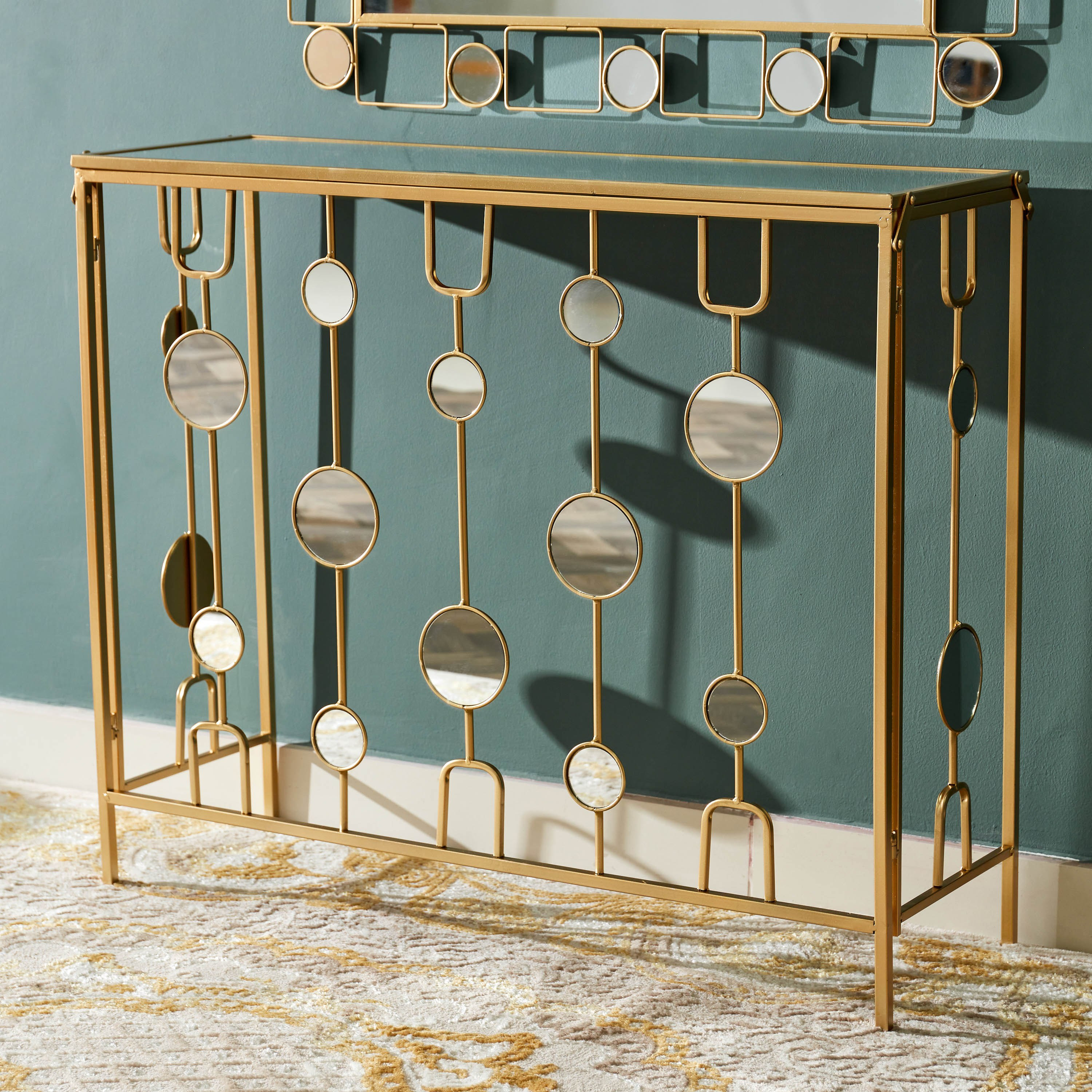 طاولة كونسول بمرآة من دانبيري-hbxfurniture-tablesandstands-consoletables-image-4