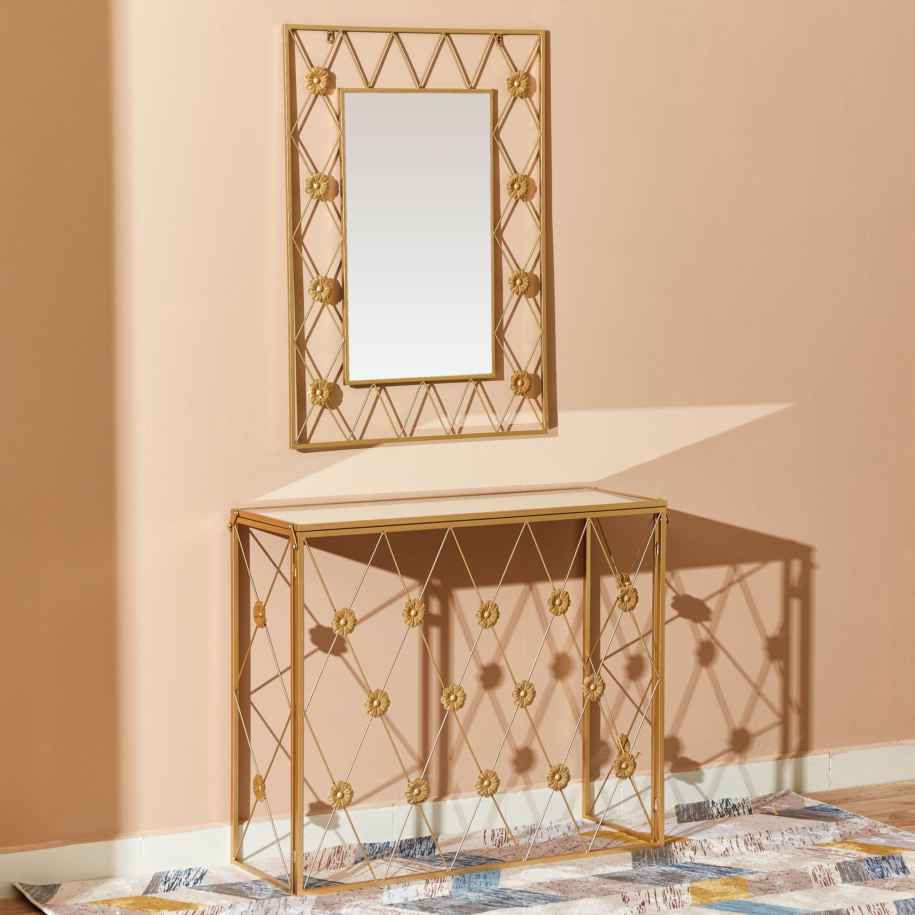 طاولة كونسول مع مرآة من فارلي-hbxfurniture-tablesandstands-consoletables-image-2