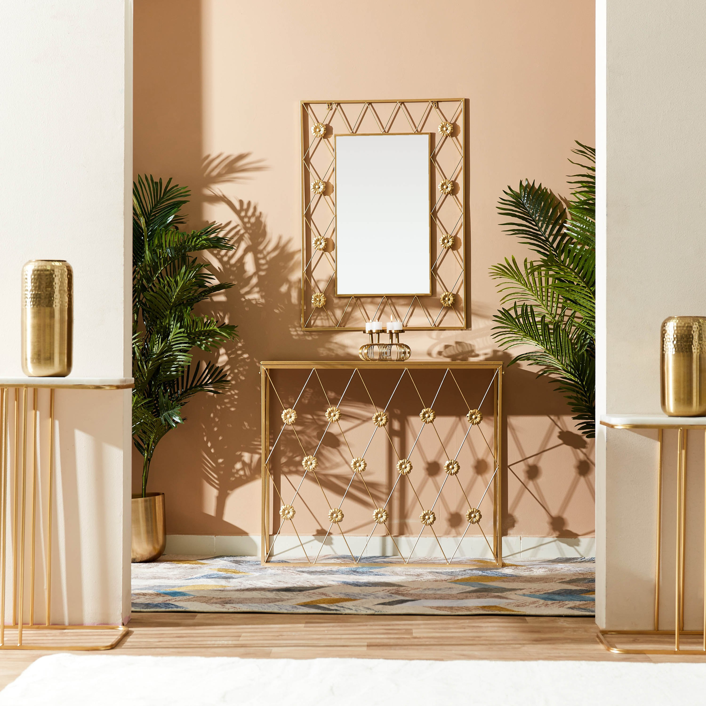 طقم طاولة جانبية قطعتين بسطح رخام من بورتيا-hbxfurniture-livingroom-endtables-image-7