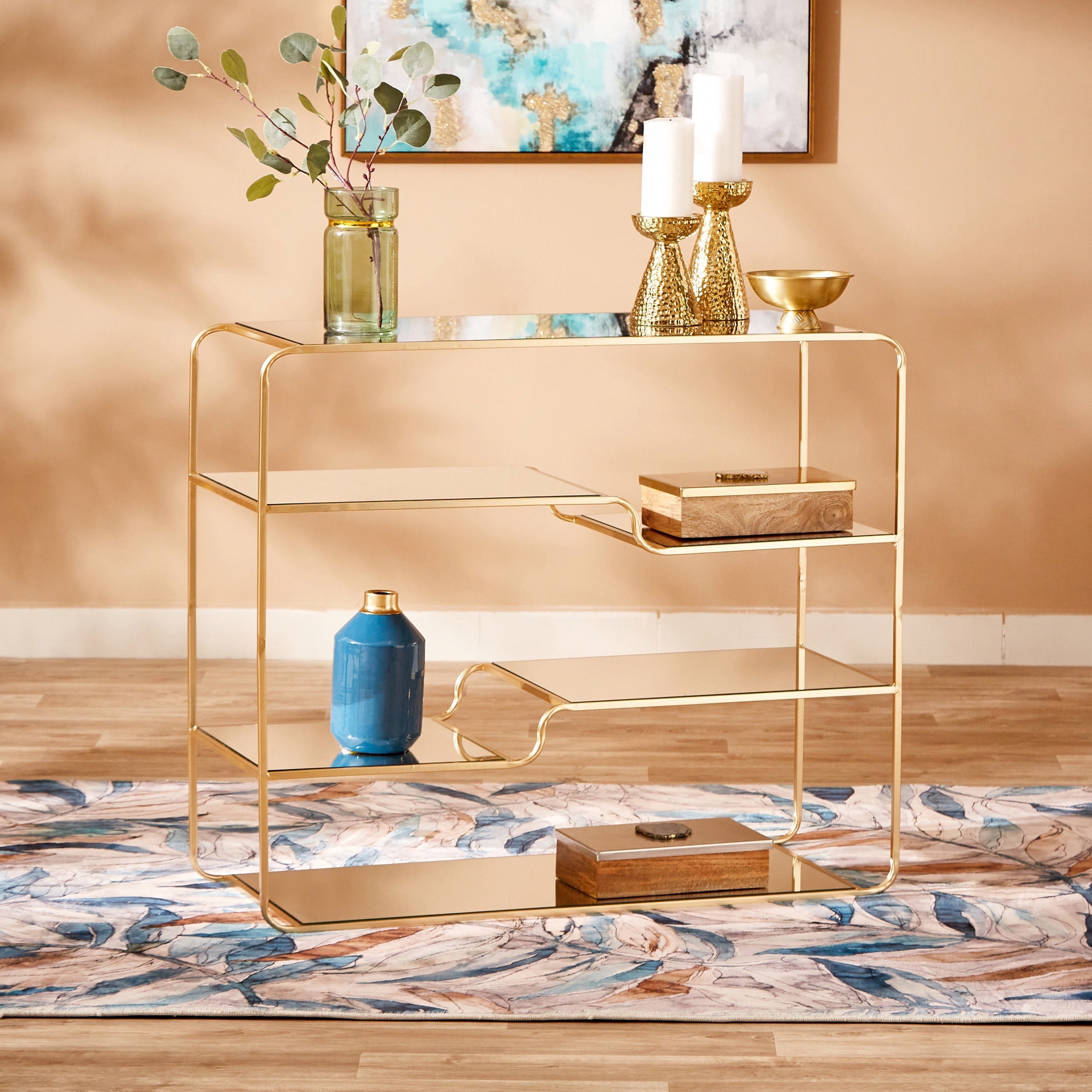 Eclipse Console Table with 4 Shelves-hbxfurniture-tablesandstands-consoletables-image-1
