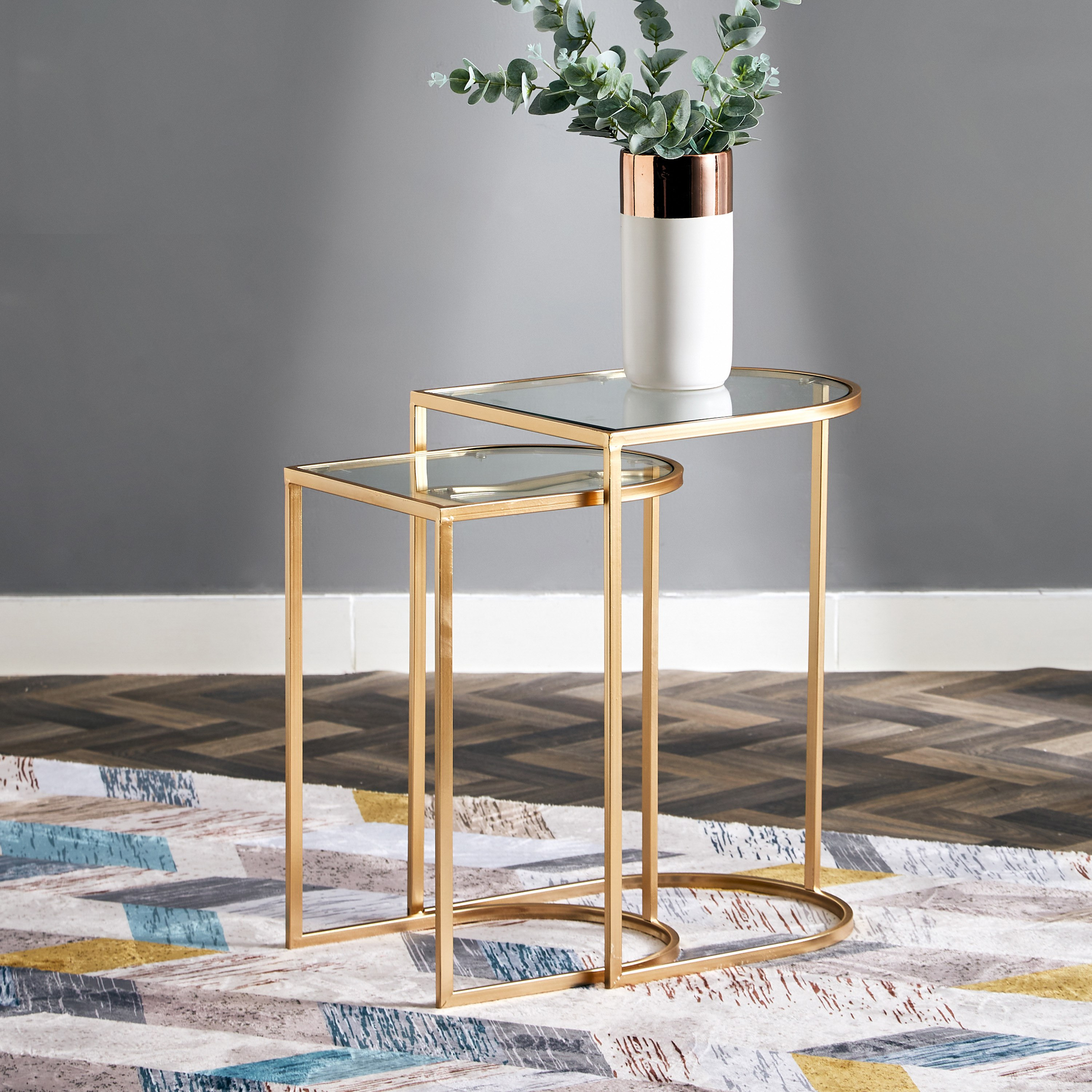 طقم طاولات جانبية متداخلة قطعتين من تريستان-hbxfurniture-livingroom-nestingtables-image-1