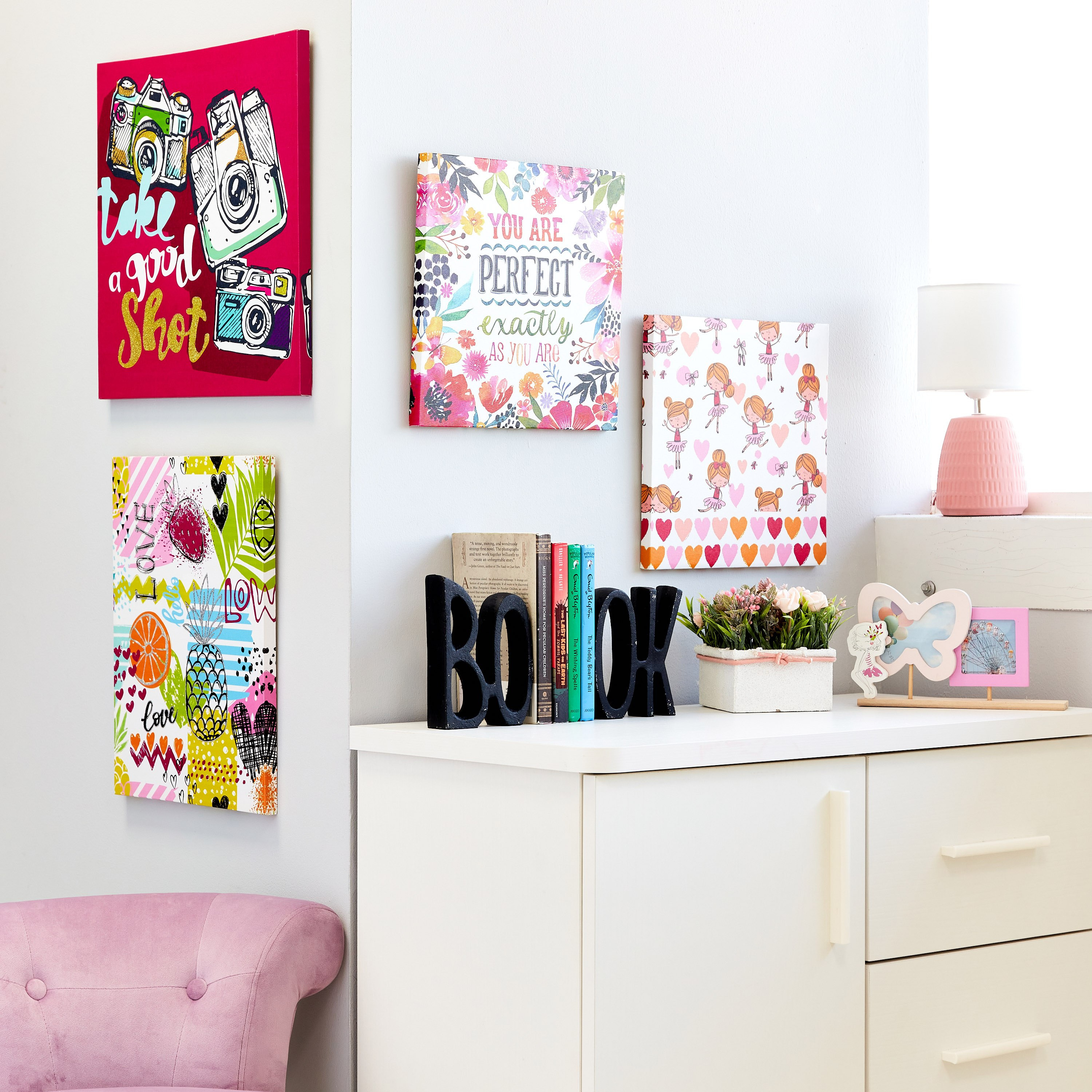 طقم زينة كانفاس قطعتين بطبعات بيرفيكت باليرينا من آرتيستري - 30x30x1.8 سم-hbxhomeware-hbxkidsandyouth-image-4