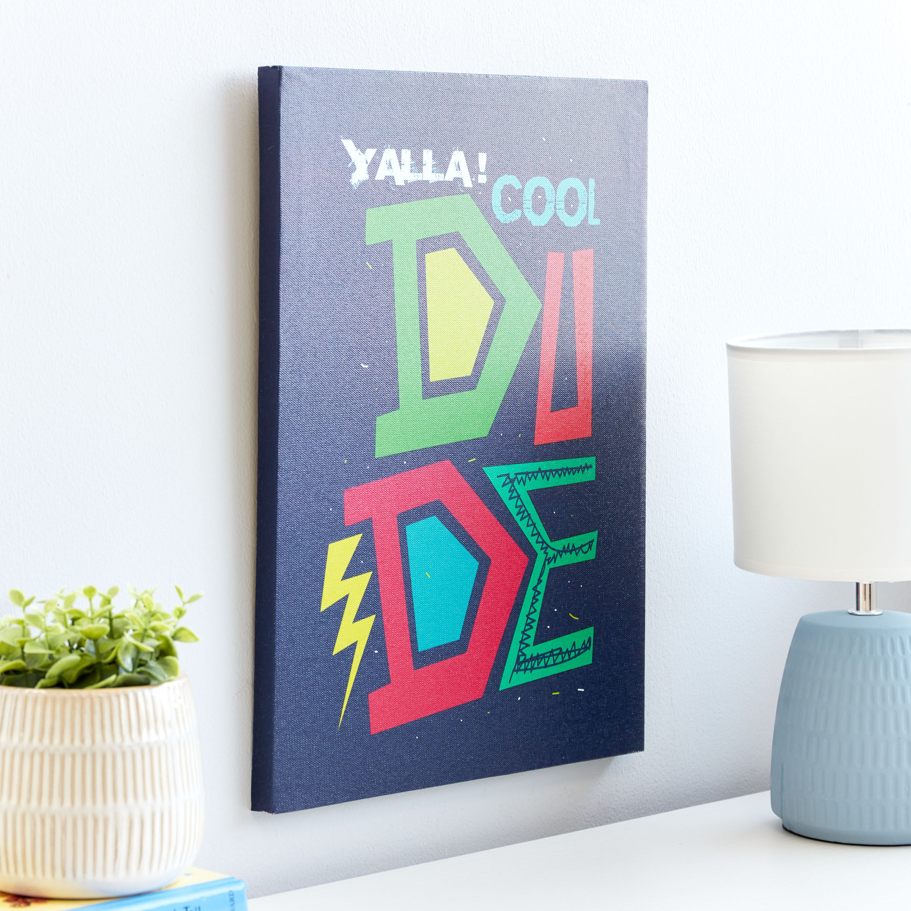Artistry Yallah Cool Dude Printed Canvas Wall Art - 30x40x1.8 cm-hbxhomeware-hbxkidsandyouth-image-2