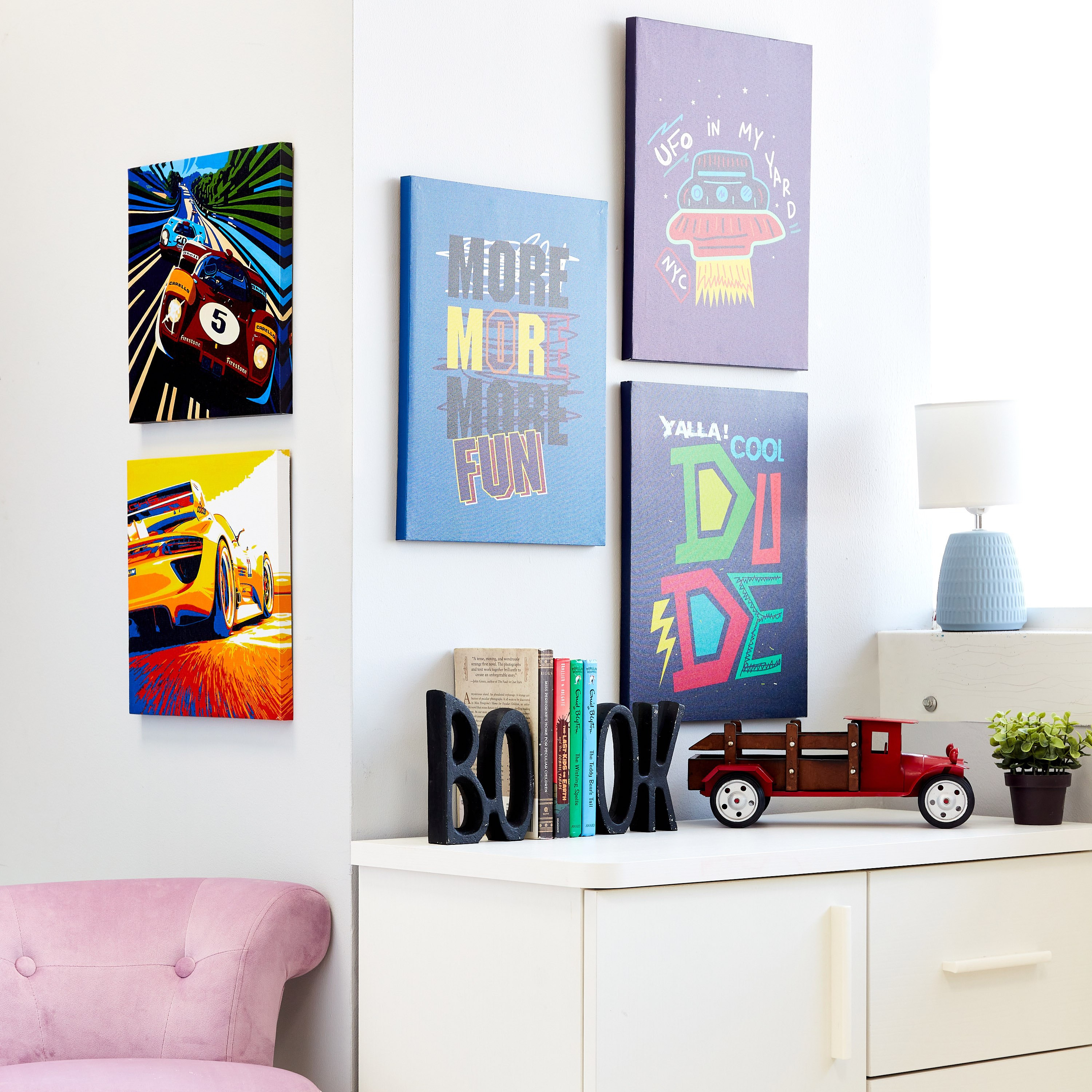 Artistry Yallah Cool Dude Printed Canvas Wall Art - 30x40x1.8 cm-hbxhomeware-hbxkidsandyouth-image-4