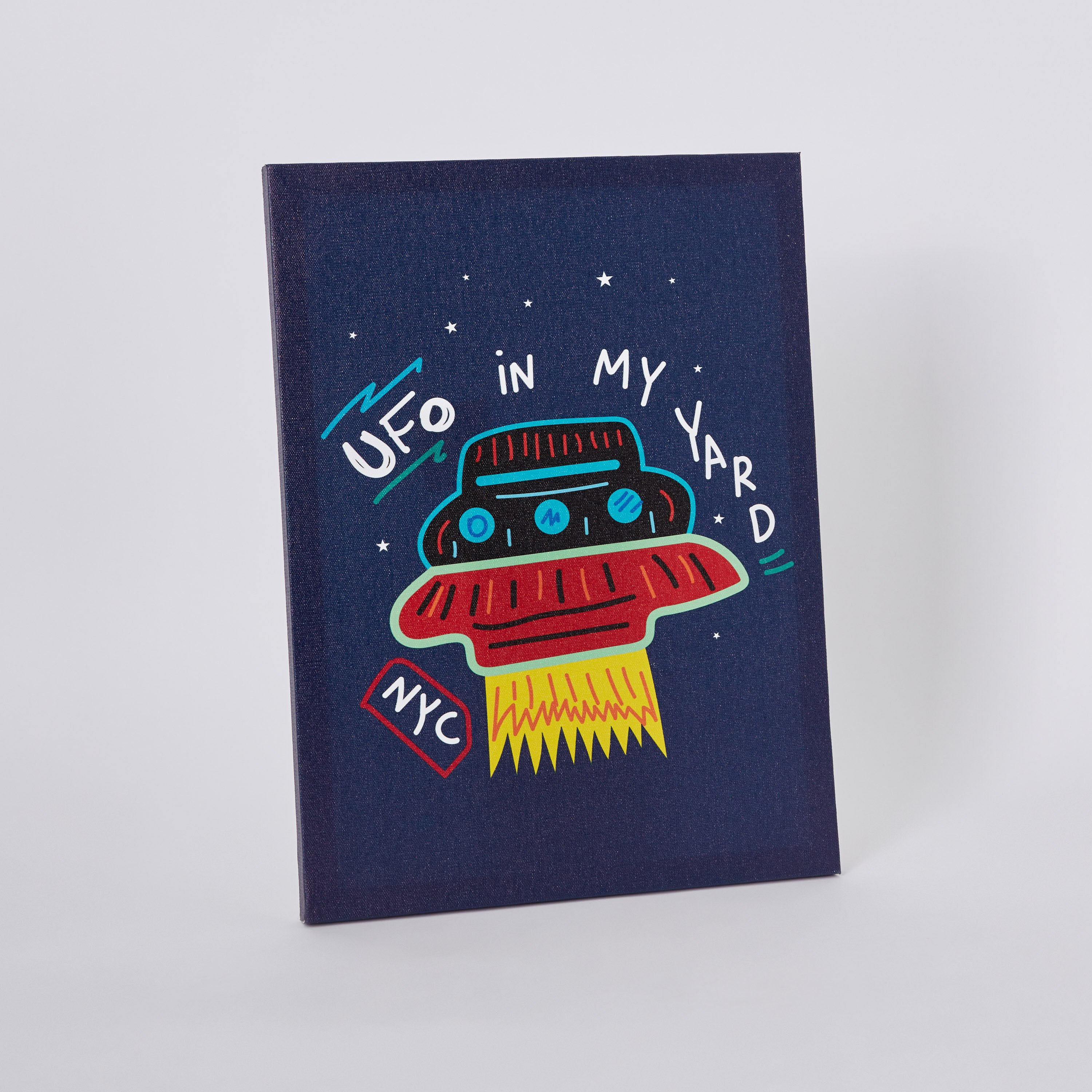 Artistry UFO in my Yard Printed Canvas Wall Art - 30x40x1.8 cm-hbxhomeware-hbxkidsandyouth-image-5