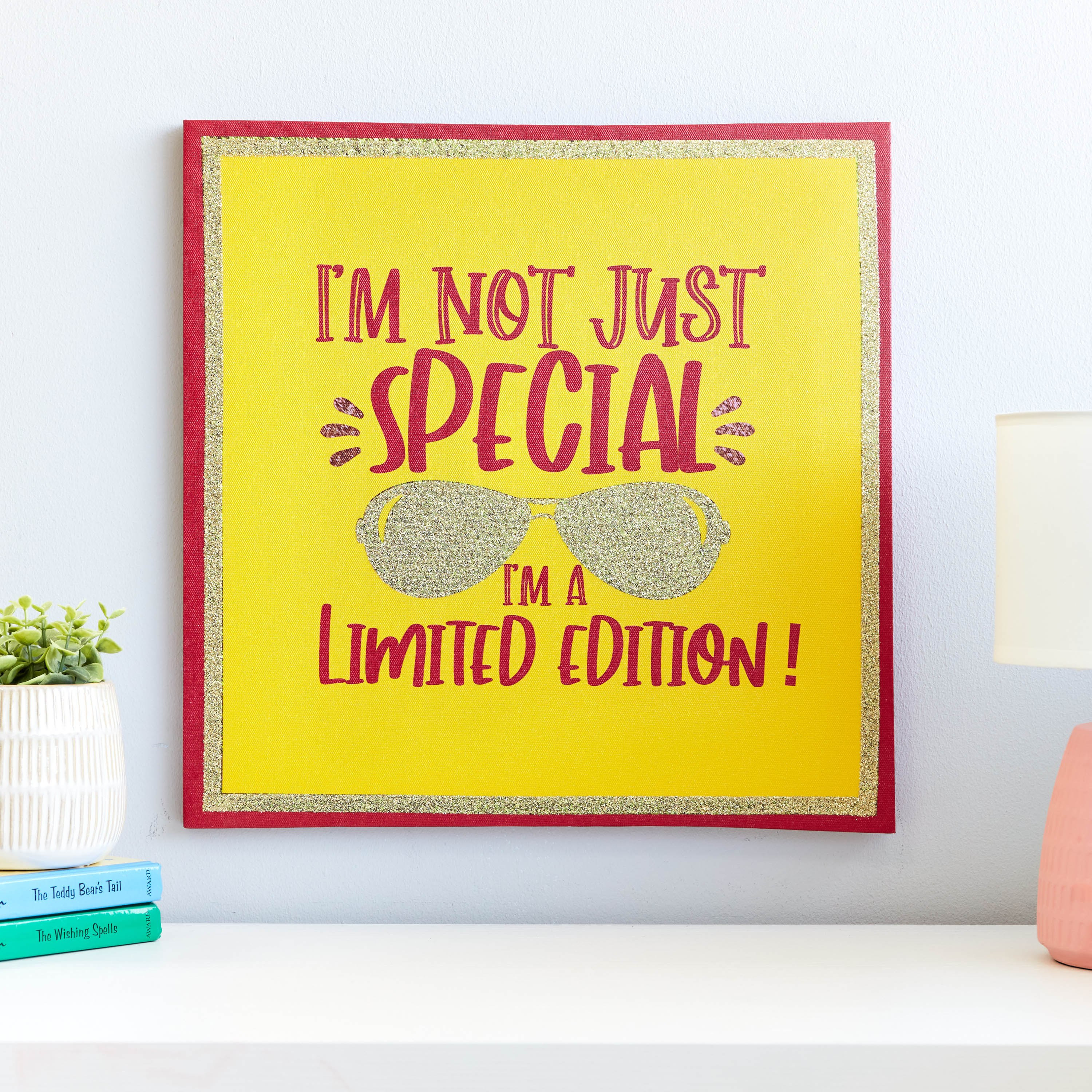 Artistry Glitter Print Canvas Wall Art - 40x40x1.8 cm-hbxhomeware-hbxkidsandyouth-image-1