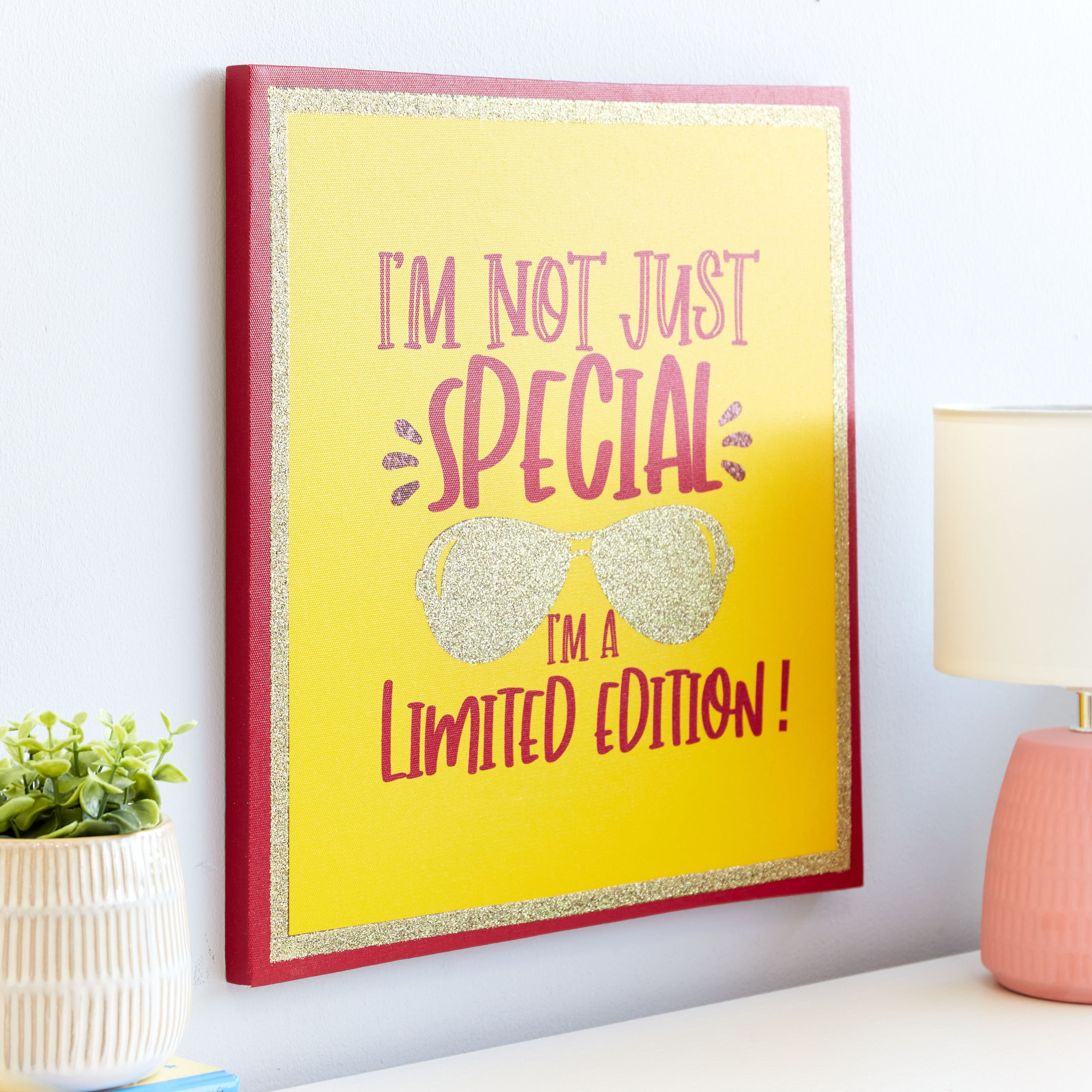 Artistry Glitter Print Canvas Wall Art - 40x40x1.8 cm-hbxhomeware-hbxkidsandyouth-image-2