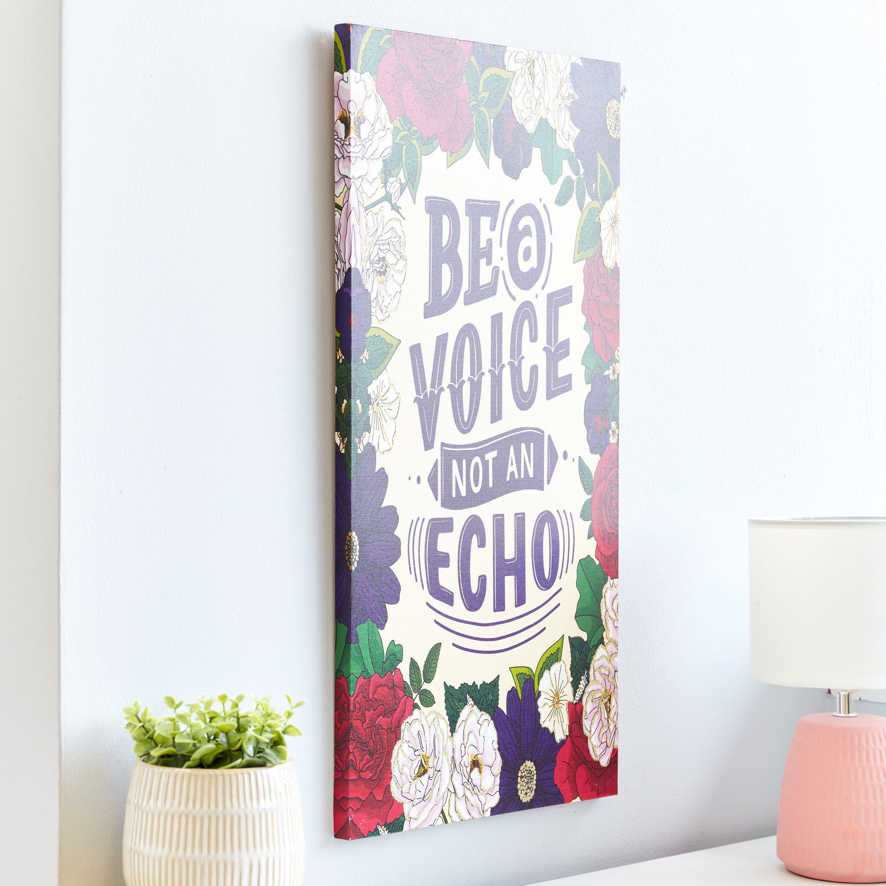 زينة حائط كانفاس بطبعات جليتر من آرتيستري - 30x60x1.8 سم-hbxhomeware-hbxkidsandyouth-image-2