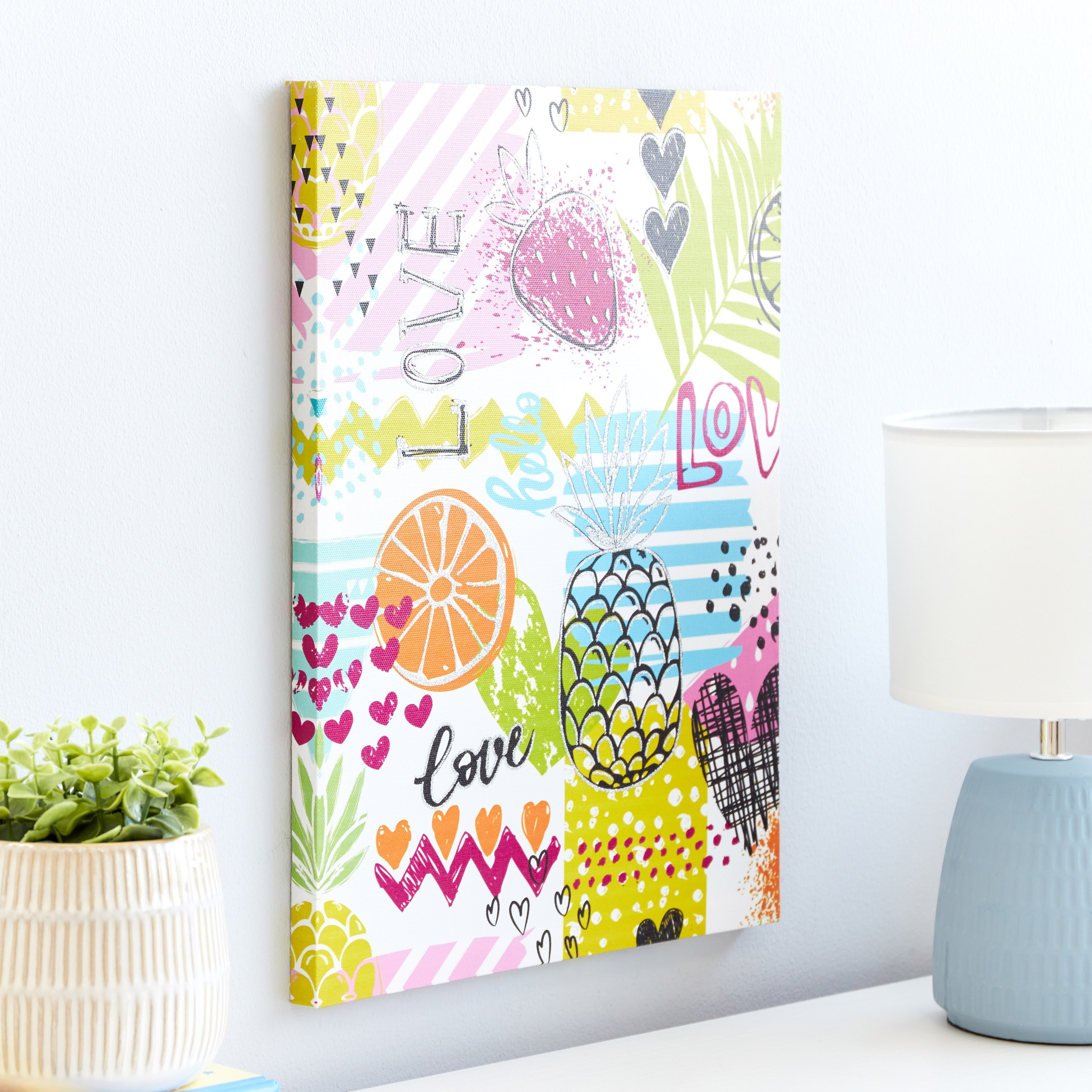 زينة حائط كانفاس بطبعات جليتر من آرتيستري - 30x40x1.8 سم-hbxhomeware-hbxkidsandyouth-image-2