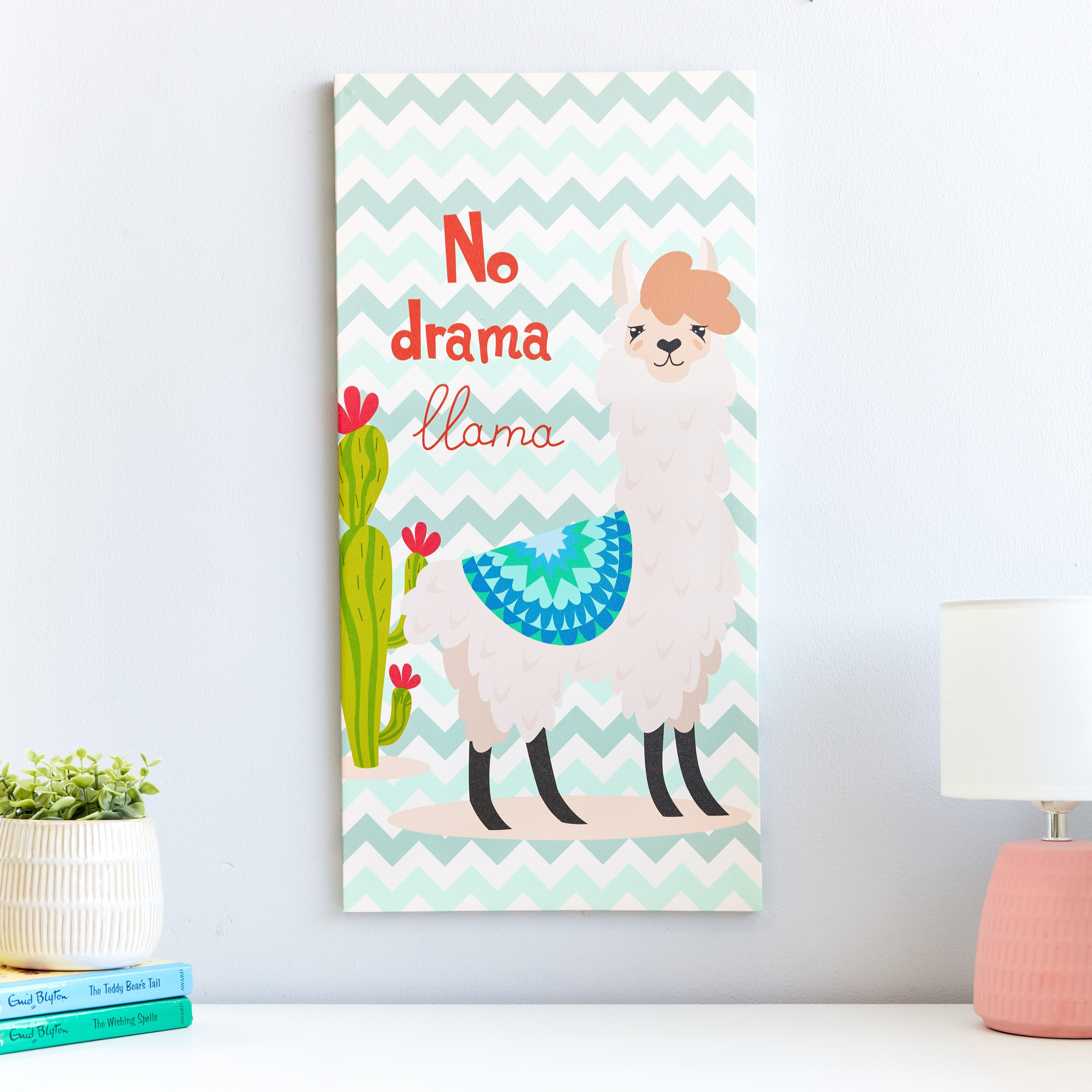 زينة حائط كانفاس بطبعات نو دراما إيلاما من آرتيستري - 30x60x1.8 سم-hbxhomeware-hbxkidsandyouth-image-1