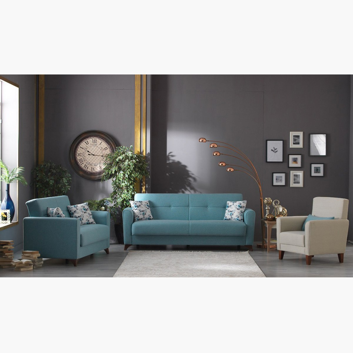 طقم كنبة قماشيّة 3+2+1 مقاعد من مون لايت-hbxlivingroom-sofasandarmchairs-sofas-image-1