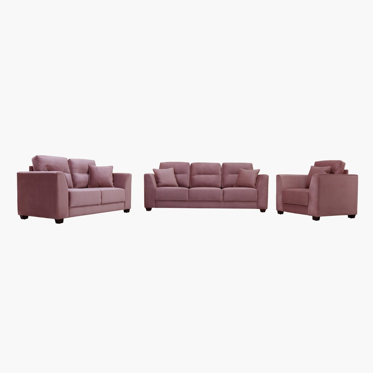 طقم كنب مخملي 3+2+1 مقاعد - ويدج-hbxlivingroom-sofasandarmchairs-sofas-image-1