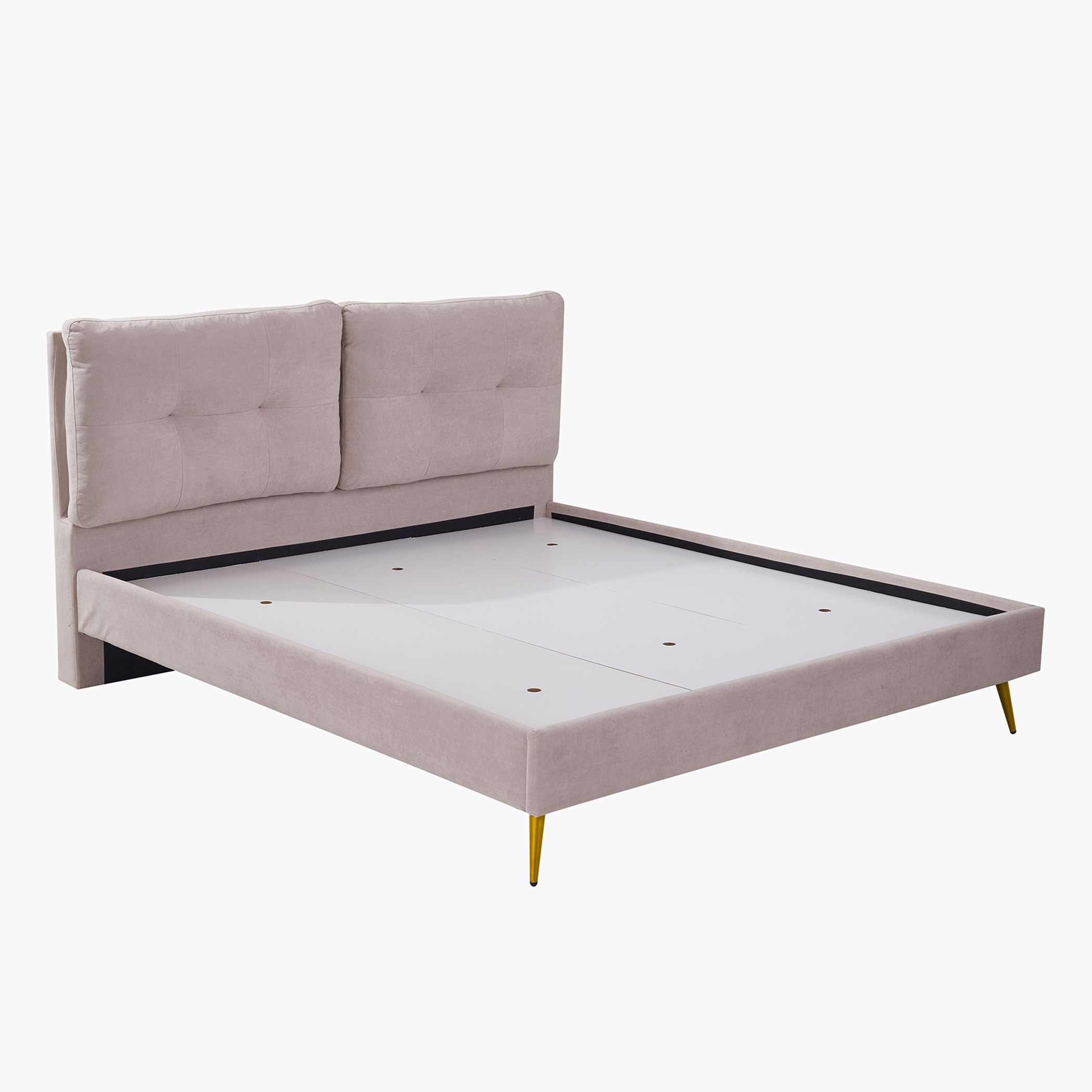 سرير كوين بأرجل ذهبية - ماجيستيك من موڤو - 150x200 سم-hbxbedroom-bedsandbedsets-beds-queen-image-3