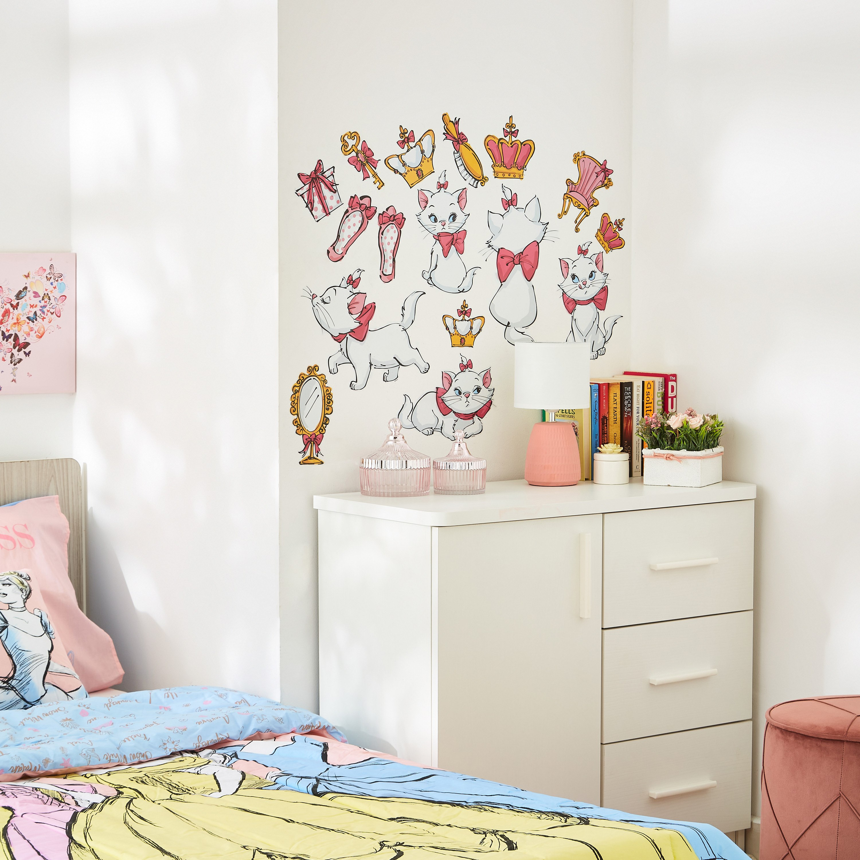 ملصق حائط قابل لإعادة الاستخدام بتصميم قطة - 60x100 سم-hbxhomeware-hbxkidsandyouth-image-3