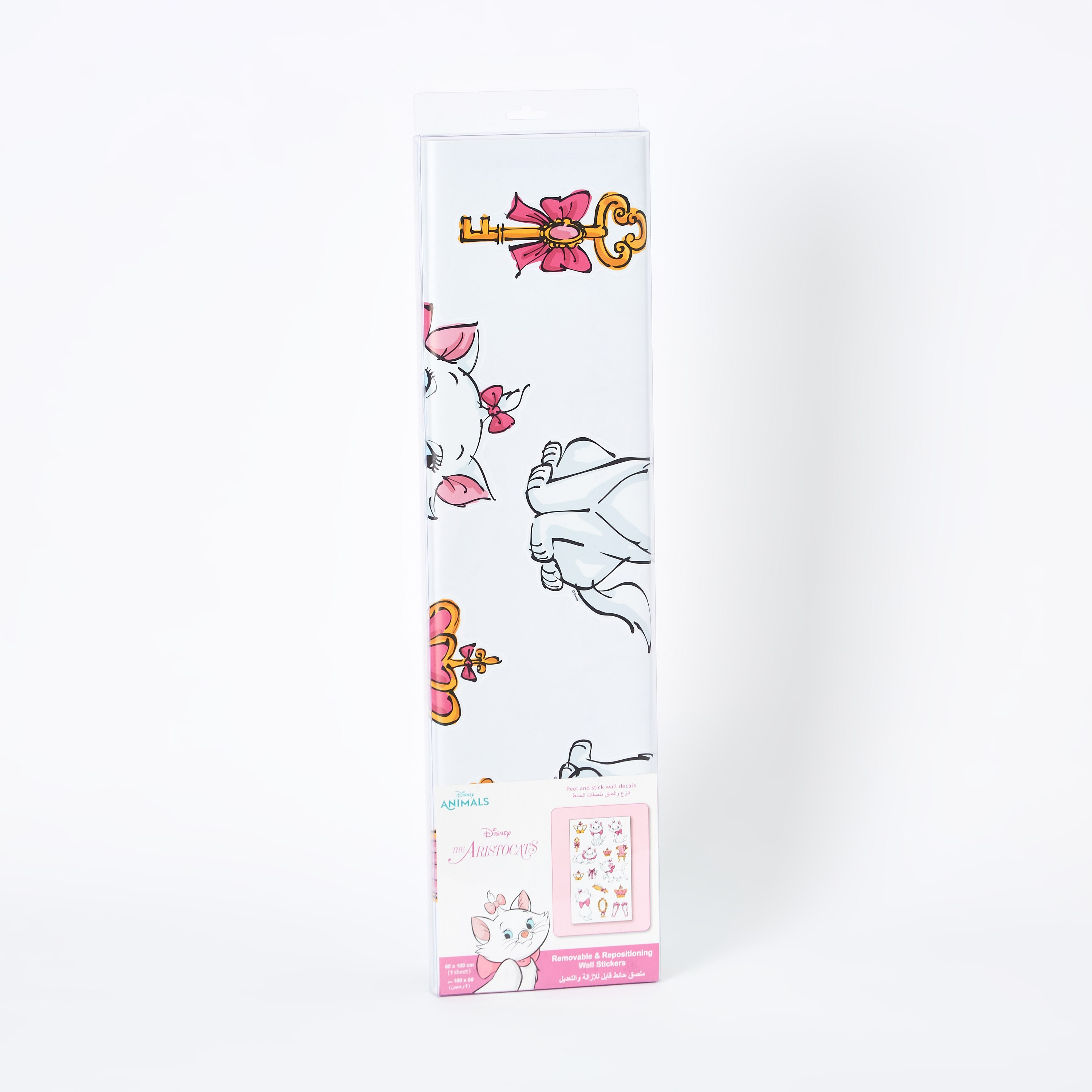 ملصق حائط قابل لإعادة الاستخدام بتصميم قطة - 60x100 سم-hbxhomeware-hbxkidsandyouth-image-4