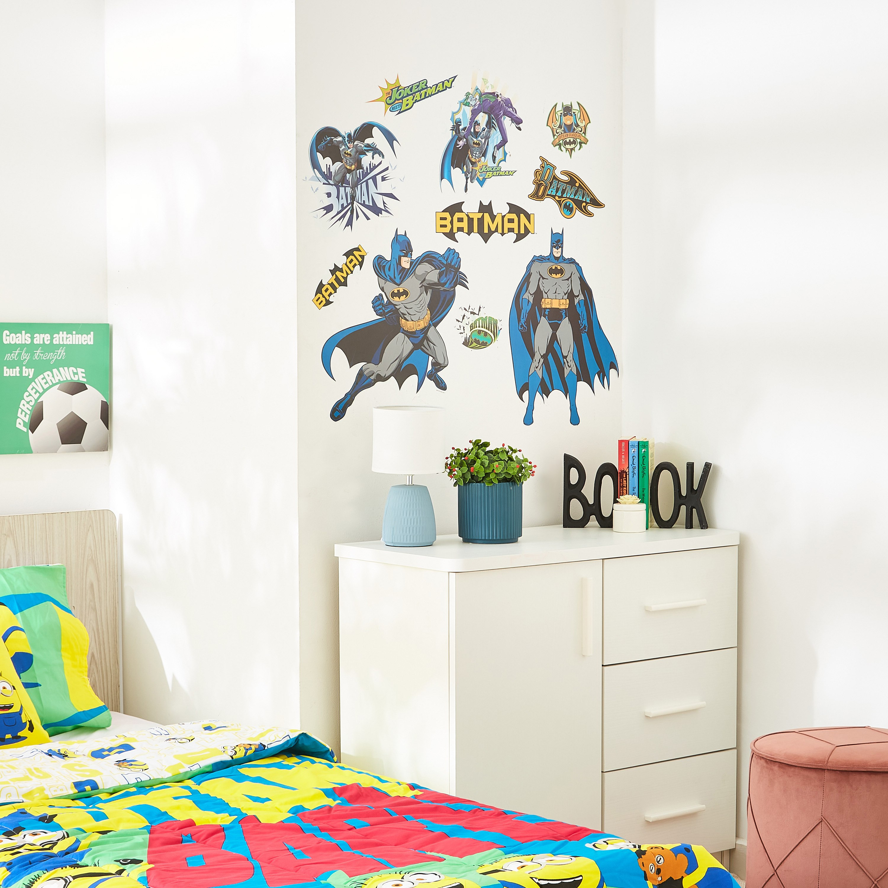 ملصق حائط بتصميم باتمان قابل لإعادة الاستخدام - 60x100 سم-hbxhomeware-hbxkidsandyouth-image-3