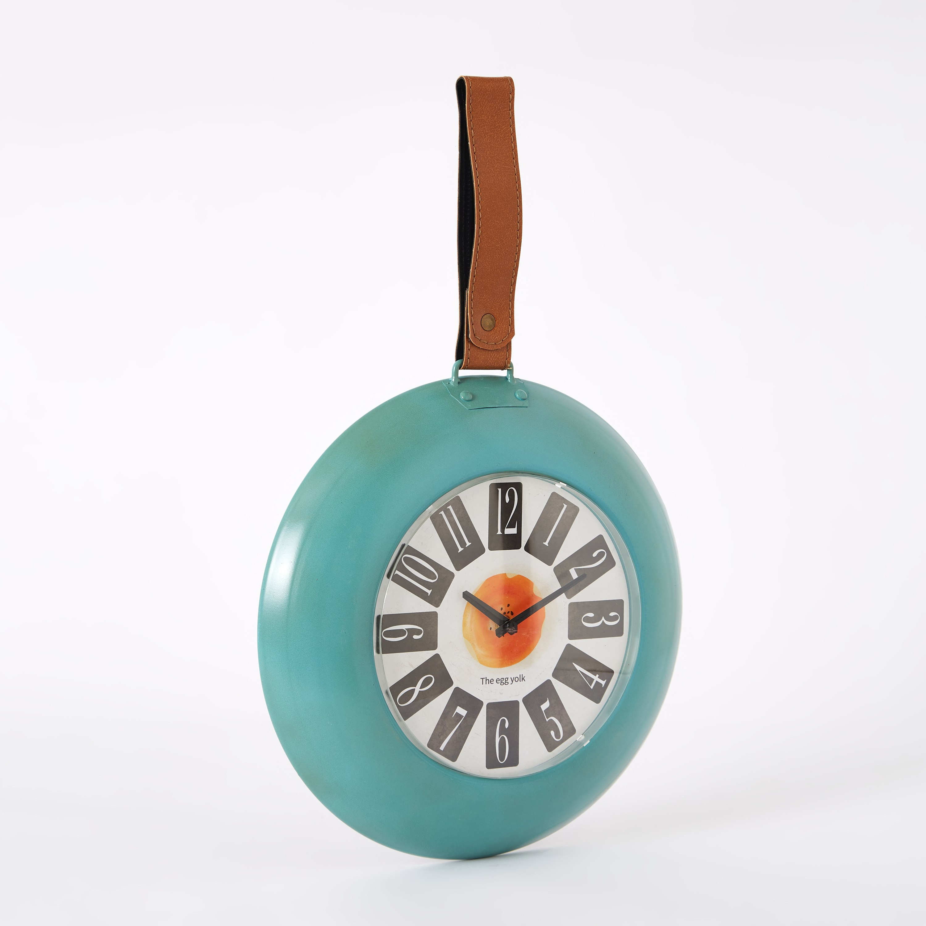Aurora Kitchen Pan Shape Wall Clock with Leather Strap - 35x5x55 cm-PROMO_HB_AE_B1G1_250925-image-6