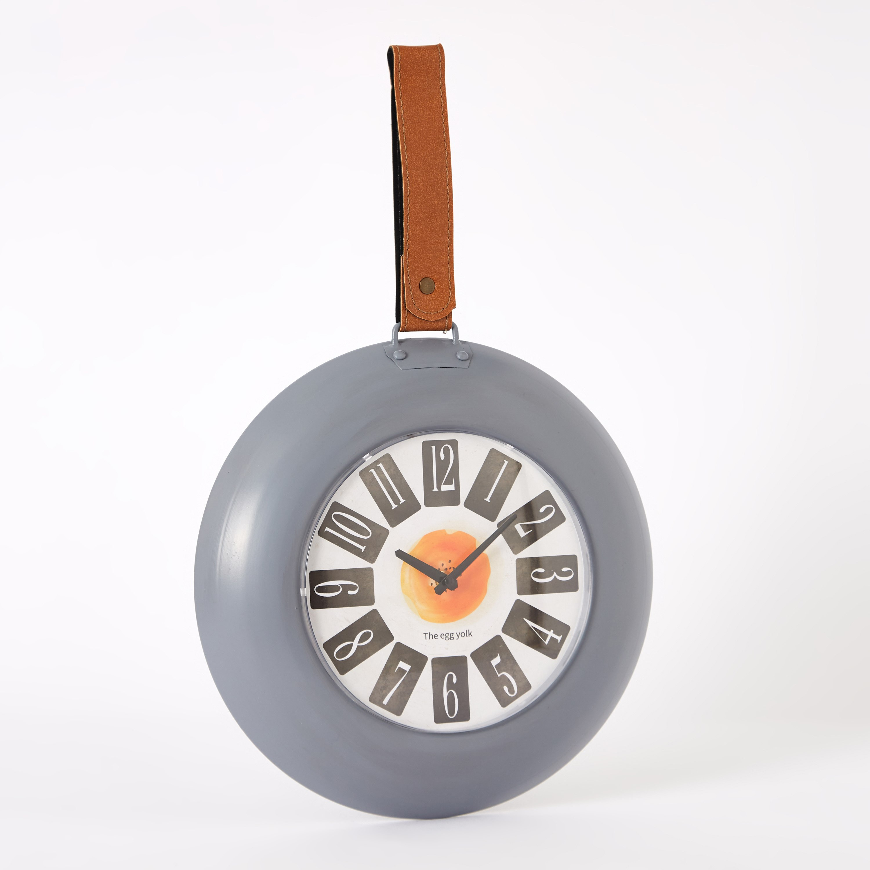ساعة حائط بتصميم مقلاة مطبخ وحزام جلد من أورورا - 35x5x55 سم-PROMO_HB_AE_B1G1_250925-image-6