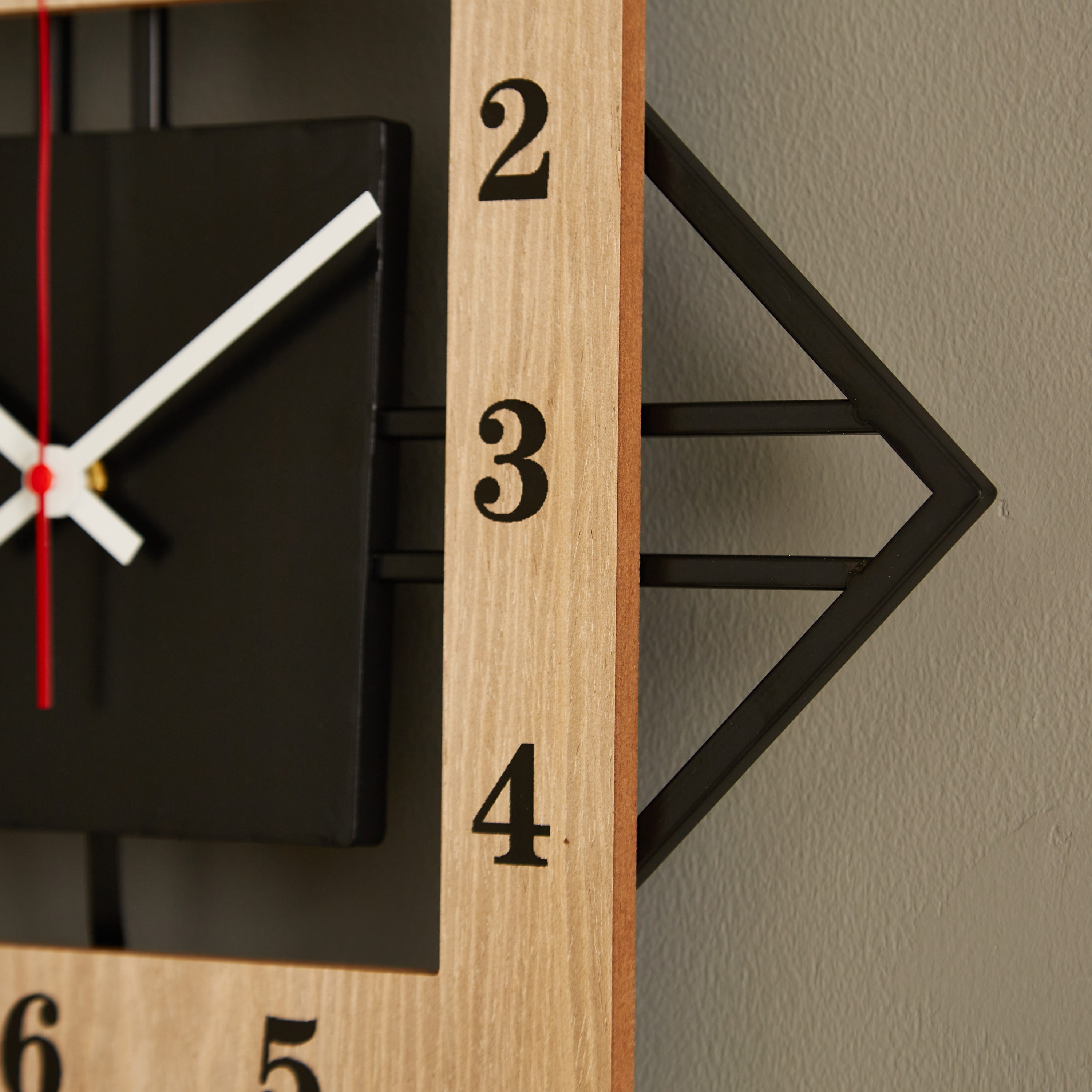 Aurora Metal and Wood Pendulum Wall Clock - 40x5x60 cm-PROMO_HB_AE_B1G1_250925-image-3
