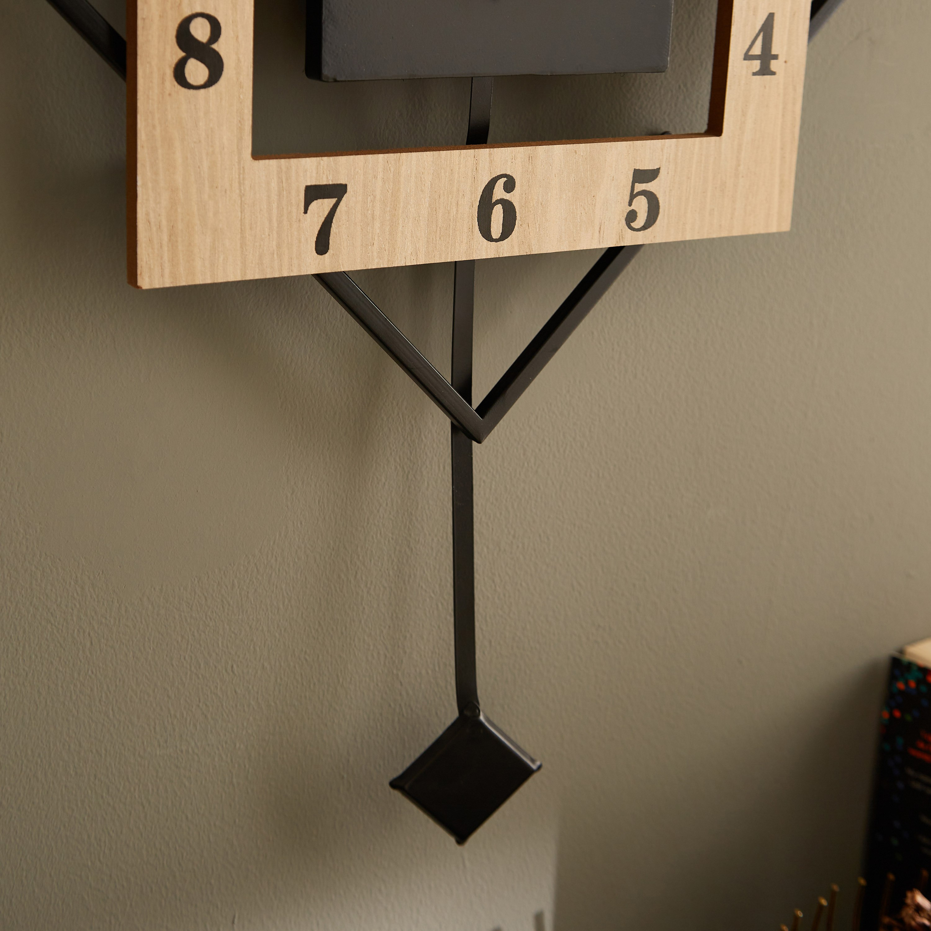 Aurora Metal and Wood Pendulum Wall Clock - 40x5x60 cm-PROMO_HB_AE_B1G1_250925-image-4