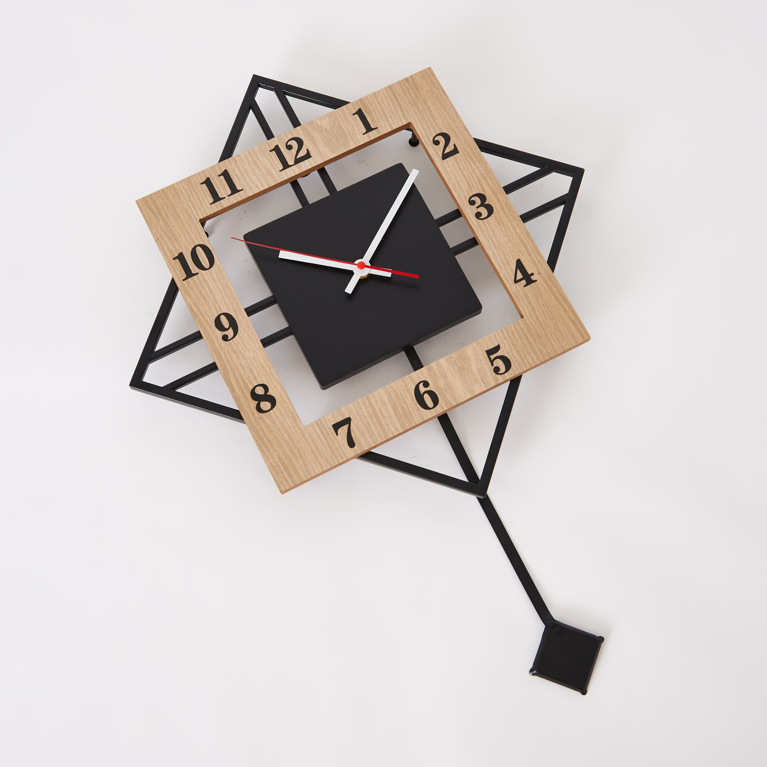 Aurora Metal and Wood Pendulum Wall Clock - 40x5x60 cm-PROMO_HB_AE_B1G1_250925-image-6