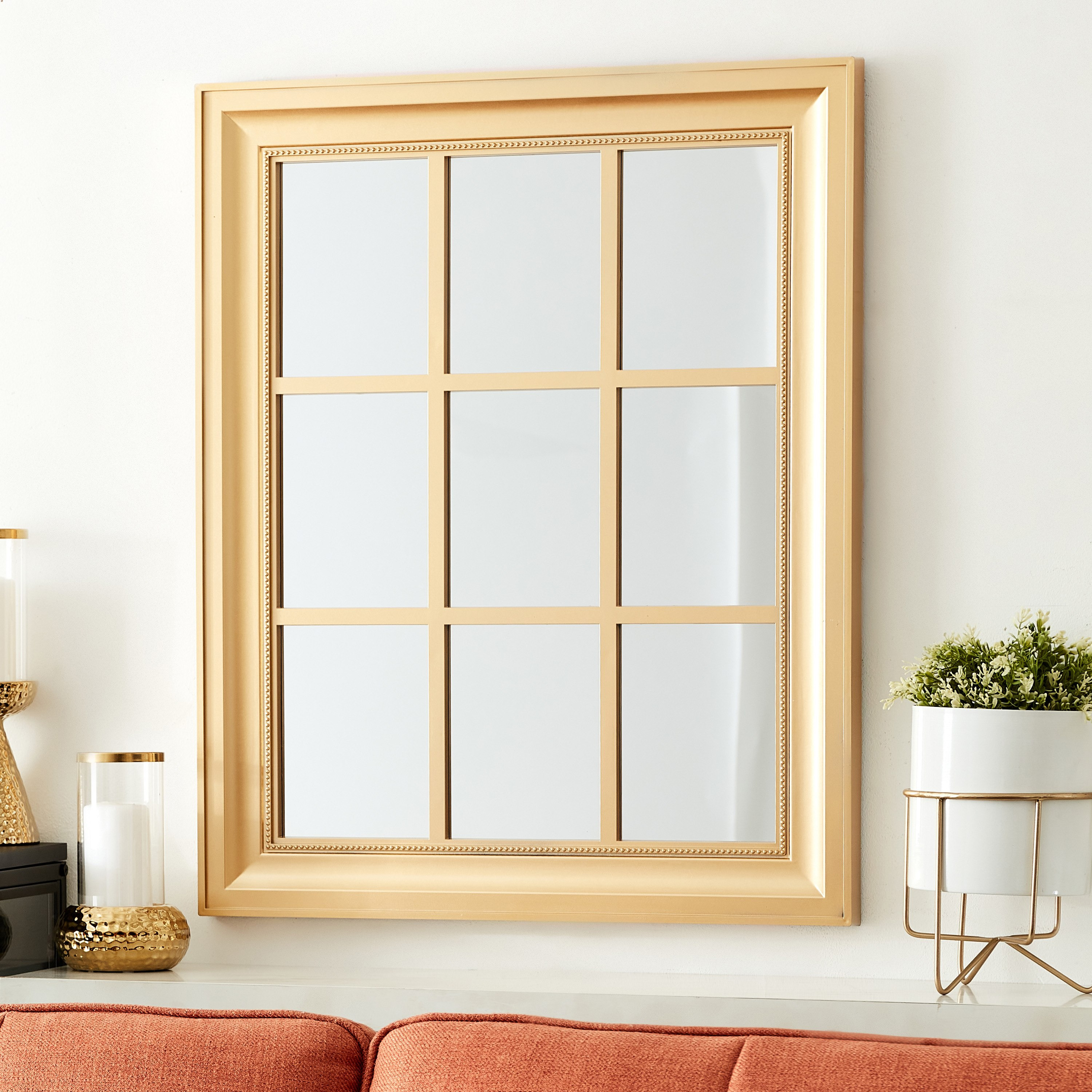 Everly Decorative Rectangular Window Pane Mirror - 61x3x76 cm-PROMO_HB_AE_B1G1_250925-image-1